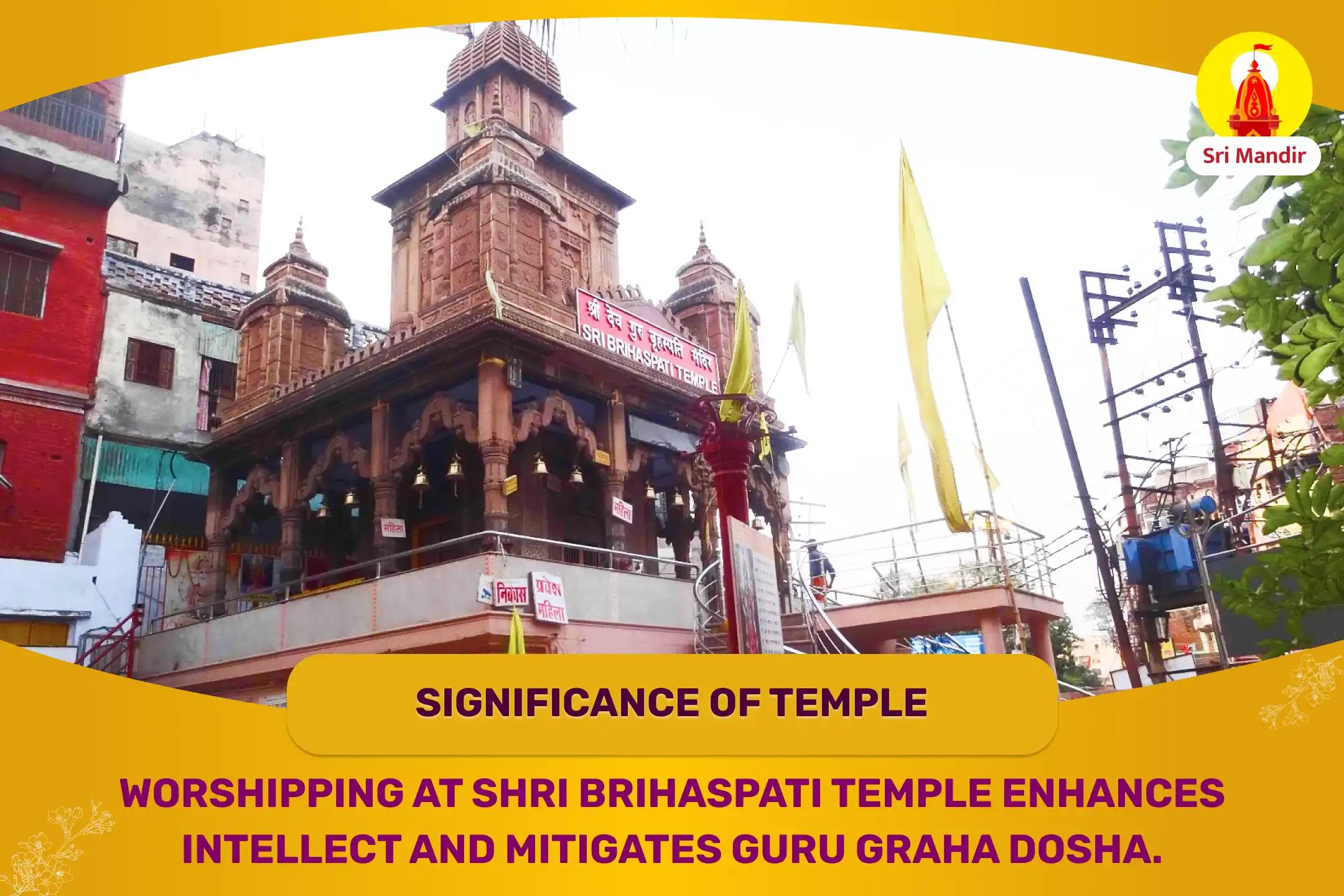 Brihaspati Guru Shanti Yagya and Rudrabhishek for Wisdom and Relief from Guru Graha Dosha 