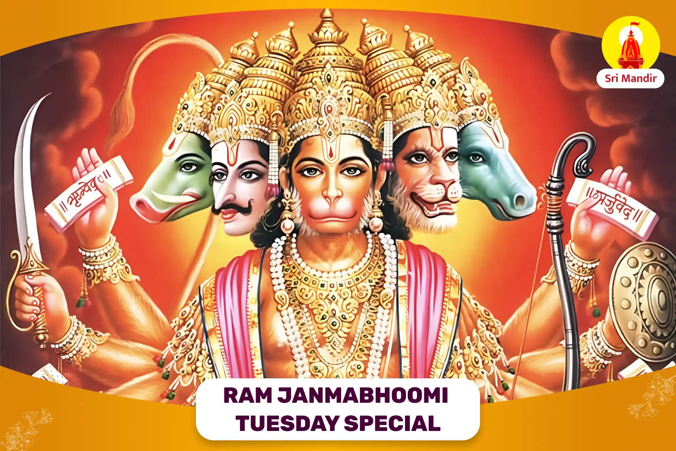 Shri Ram Janmabhoomi Tuesday Special Panchmukhi Hanuman Kavach Puja and Sundarkand Path for Good Health and Physical Strength