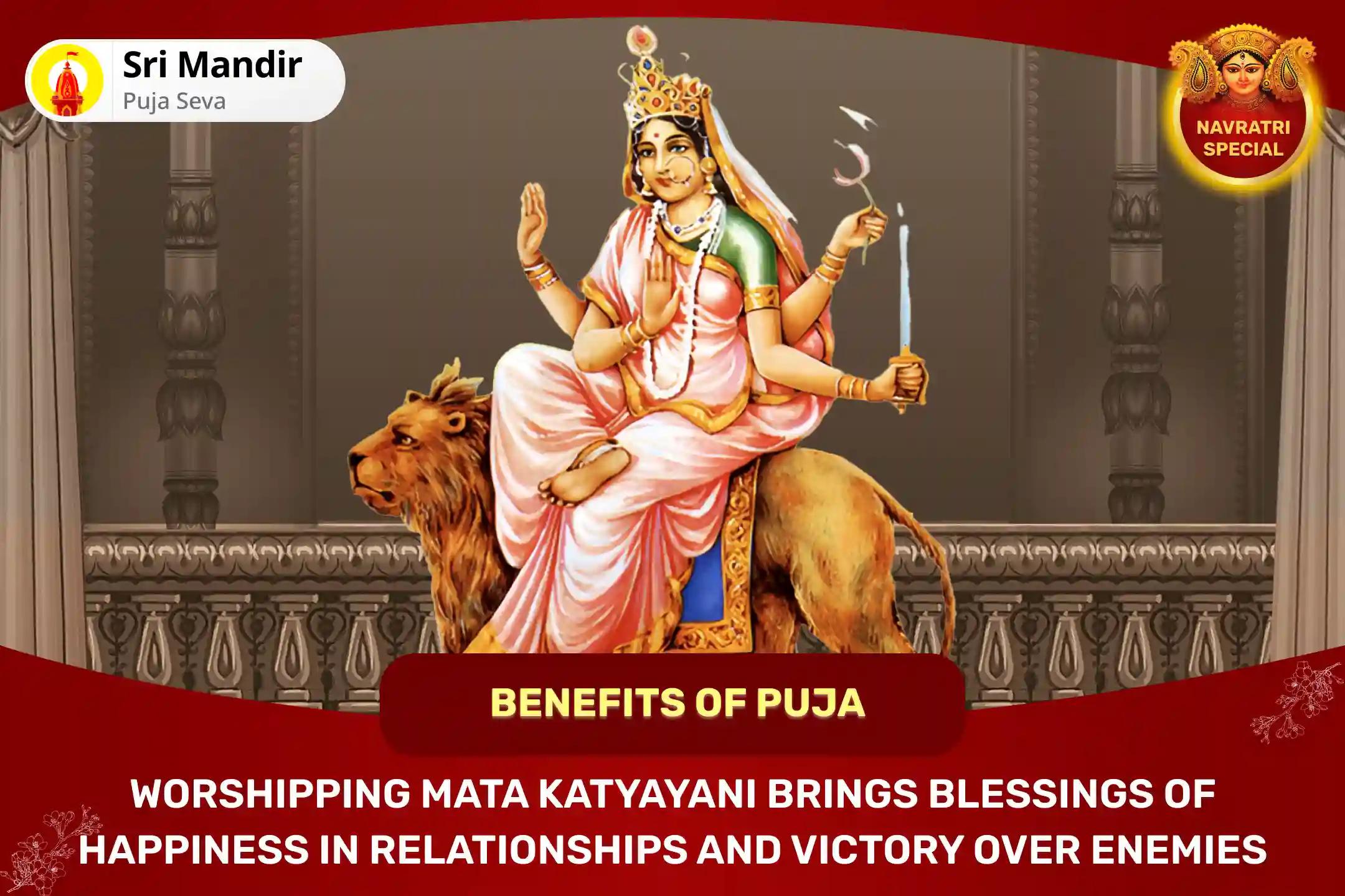 Navratri Navami Shaktipeeth Special Maa Katayayani Maha Yagya and Katyayani Ashtakam Path for Bliss in Relationship and Victory over Enemies