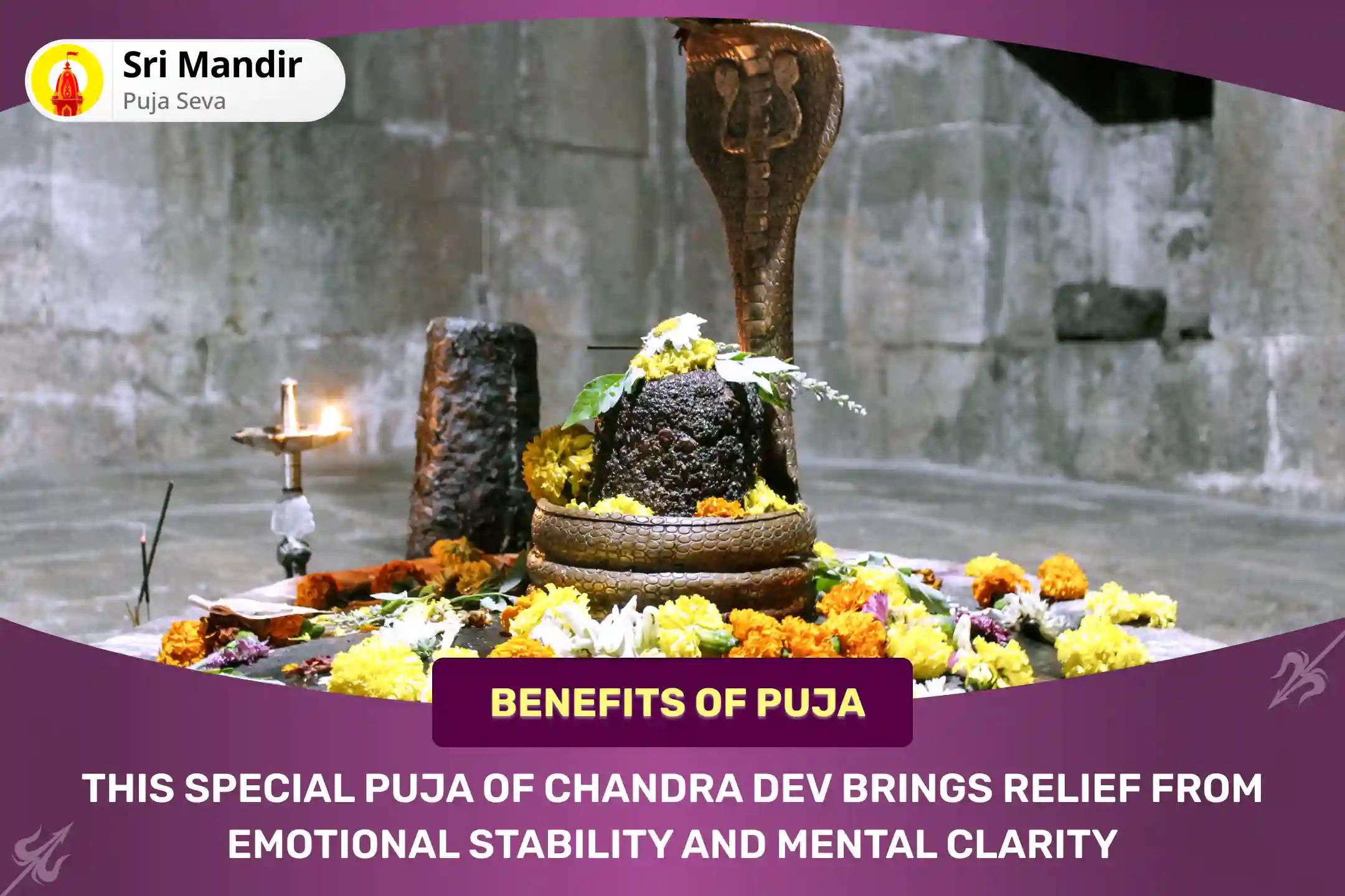 Shukla Navami Special Chandra Graha Dosha Shanti Puja and Rudrabhishek for Emotional Stability and Mental Clarity