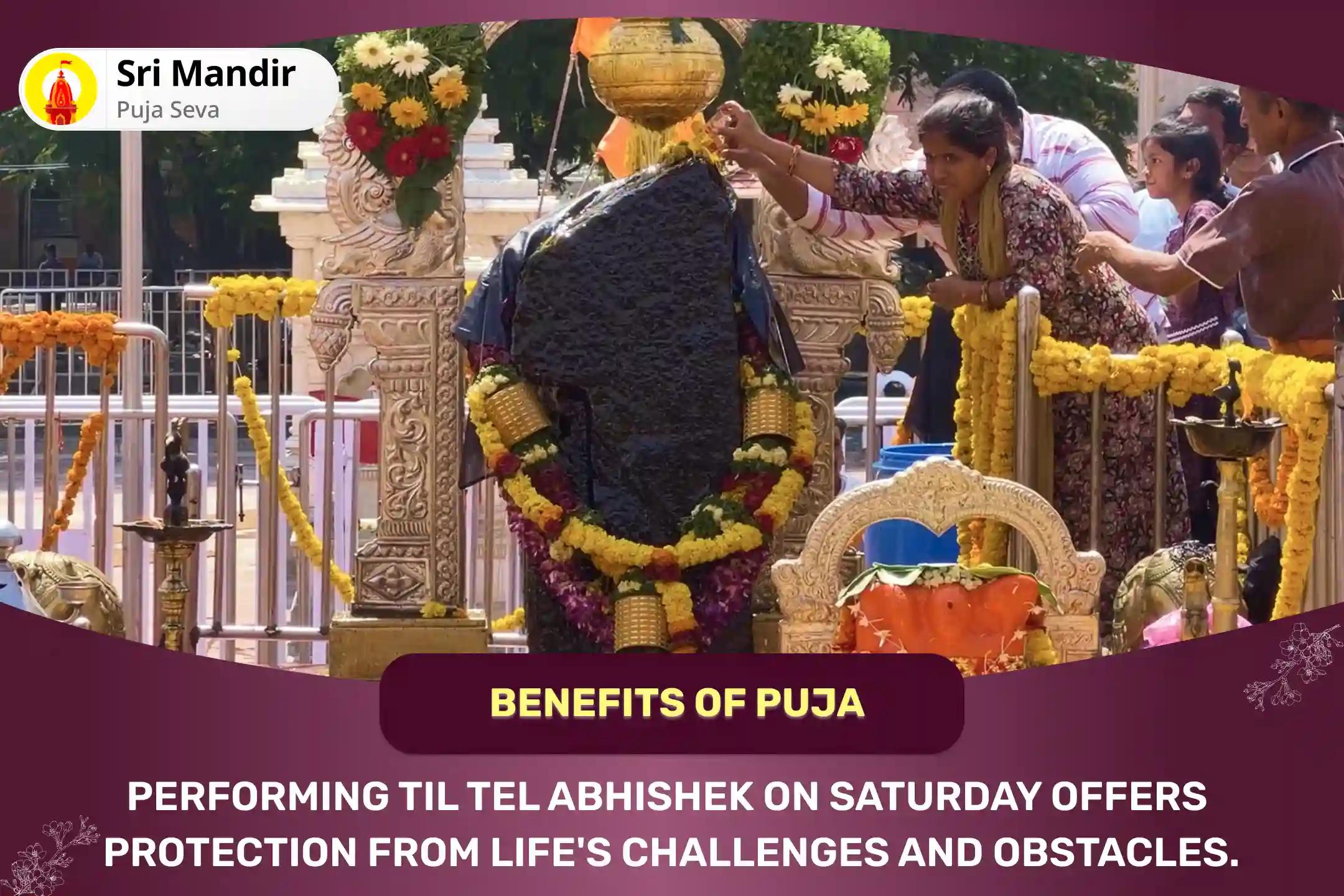 Saturday Special Shani Dev Til Tel Abhishek for Overcoming Challenges and Adversities in Life