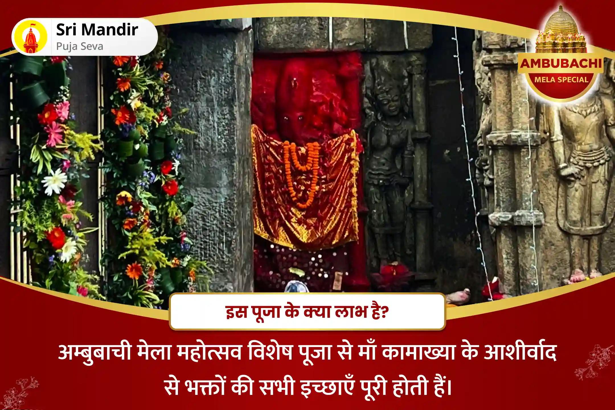 सर्व मनोकामना पूर्ति के लिए अंबुबाची मेला शुभारंभ विशेष शक्तिपीठ मां कामाख्या तंत्र महायज्ञ