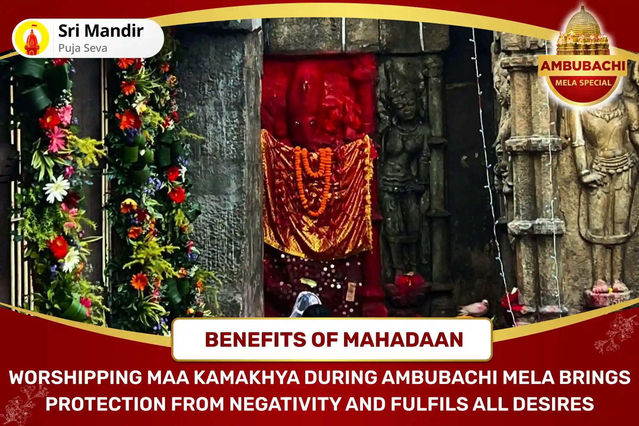 Grand Ambubachi Mela Special Shaktipeeth Maa Kamakhya Tantra Peeth Kshetra Sadhu Bhojan and Vastra Daan for Getting Blessings from Maa Kamakhya during Ambubachi 