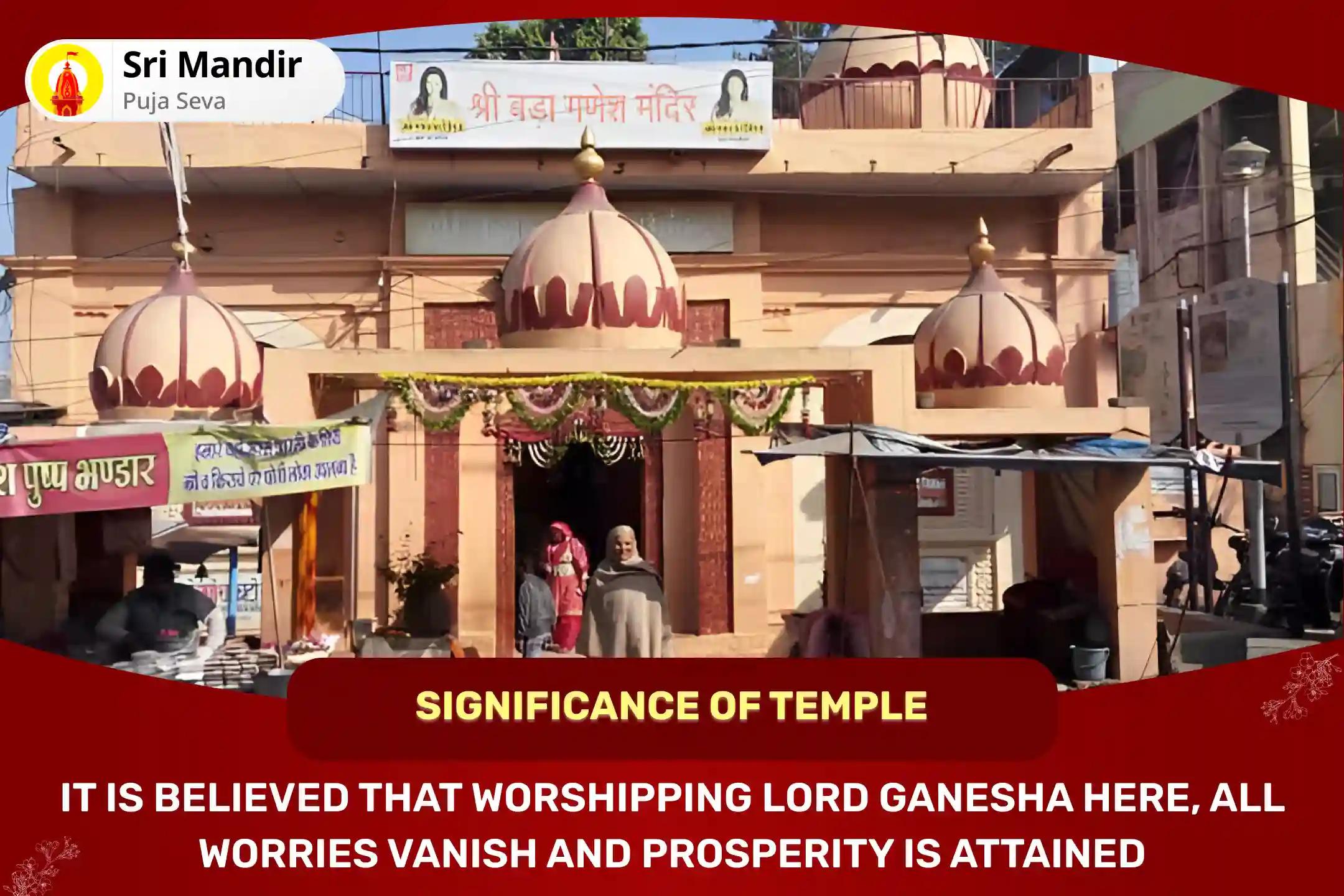 Wednesday Special Ucchista Ganesh Stotra Path & Tantrokta Havan and 1008 Ganesh Mool Mantra Jaap for Protection from Negative Energies and Removal of Obstacles