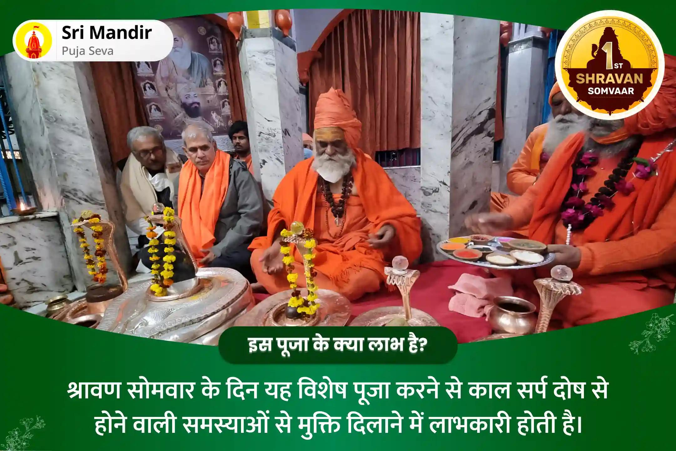 भय मुक्ति एवं मानसिक स्थिरता की प्राप्ति के लिए श्रावण सोमवार विशेष काल सर्प दोष शांति पूजा एवं रुद्राभिषेक