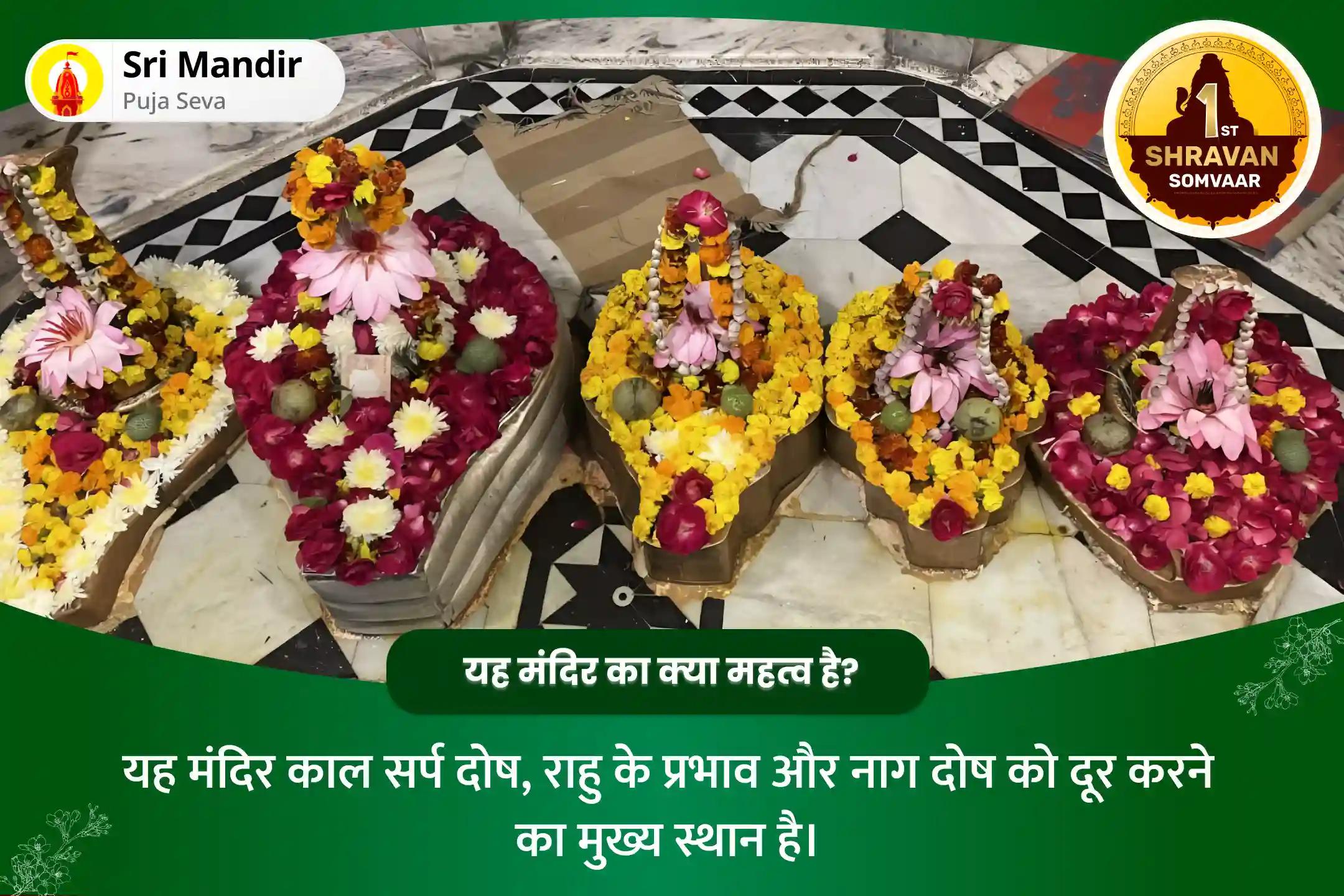 भय मुक्ति एवं मानसिक स्थिरता की प्राप्ति के लिए श्रावण सोमवार विशेष काल सर्प दोष शांति पूजा एवं रुद्राभिषेक