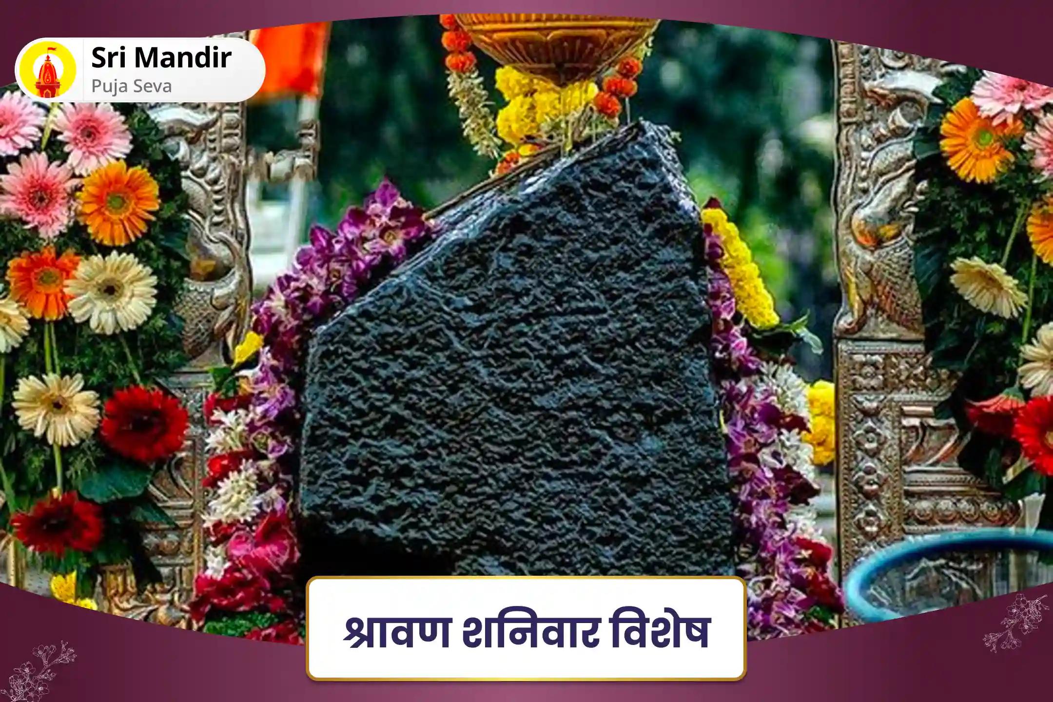 जीवन की चुनौतियों एवं बाधाओं से राहत का आशीष पाने के लिए श्रावण शनिवार विशेष शनि साढ़े साती पीड़ा, महादशा शांति महापूजा और शनि तिल तेल अभिषेक