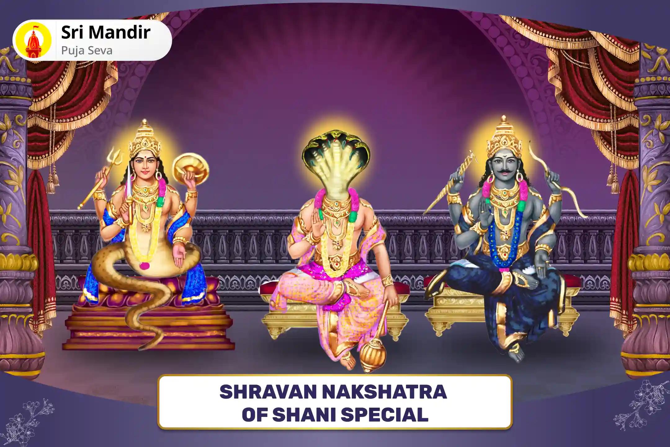 Shravan Nakshatra of Shani Special Rahu-Ketu Peeda Shanti Puja and Shani Til Tel Abhishek To get Blessing for Mental clarity and Improved Decision-Making