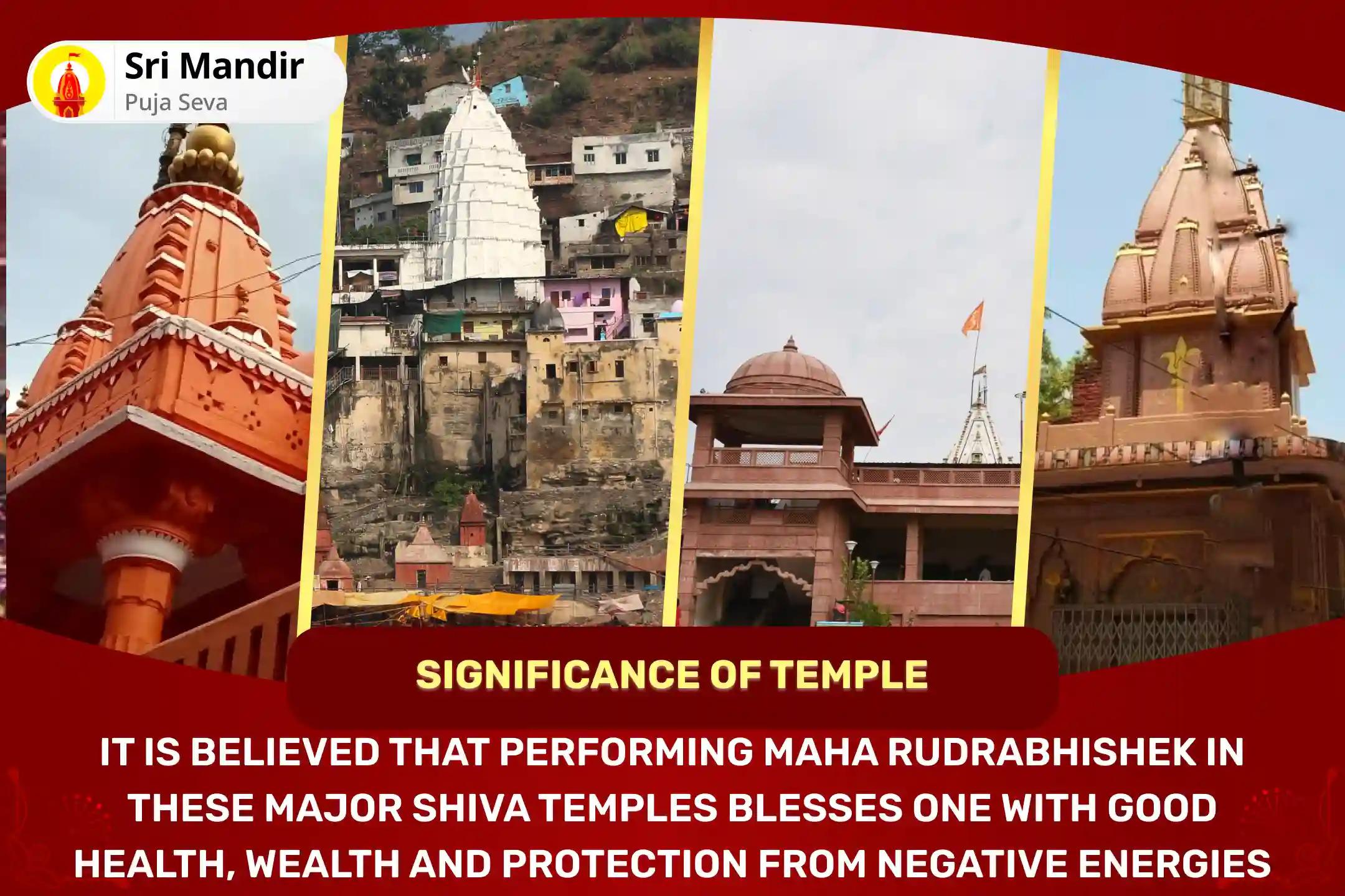 Somvati Amavasya 4 Shivalaya Special Maha Rudrabhishek at Four Sacred Shivalayas For Blessings of Good Health and Protection from Negative Influences