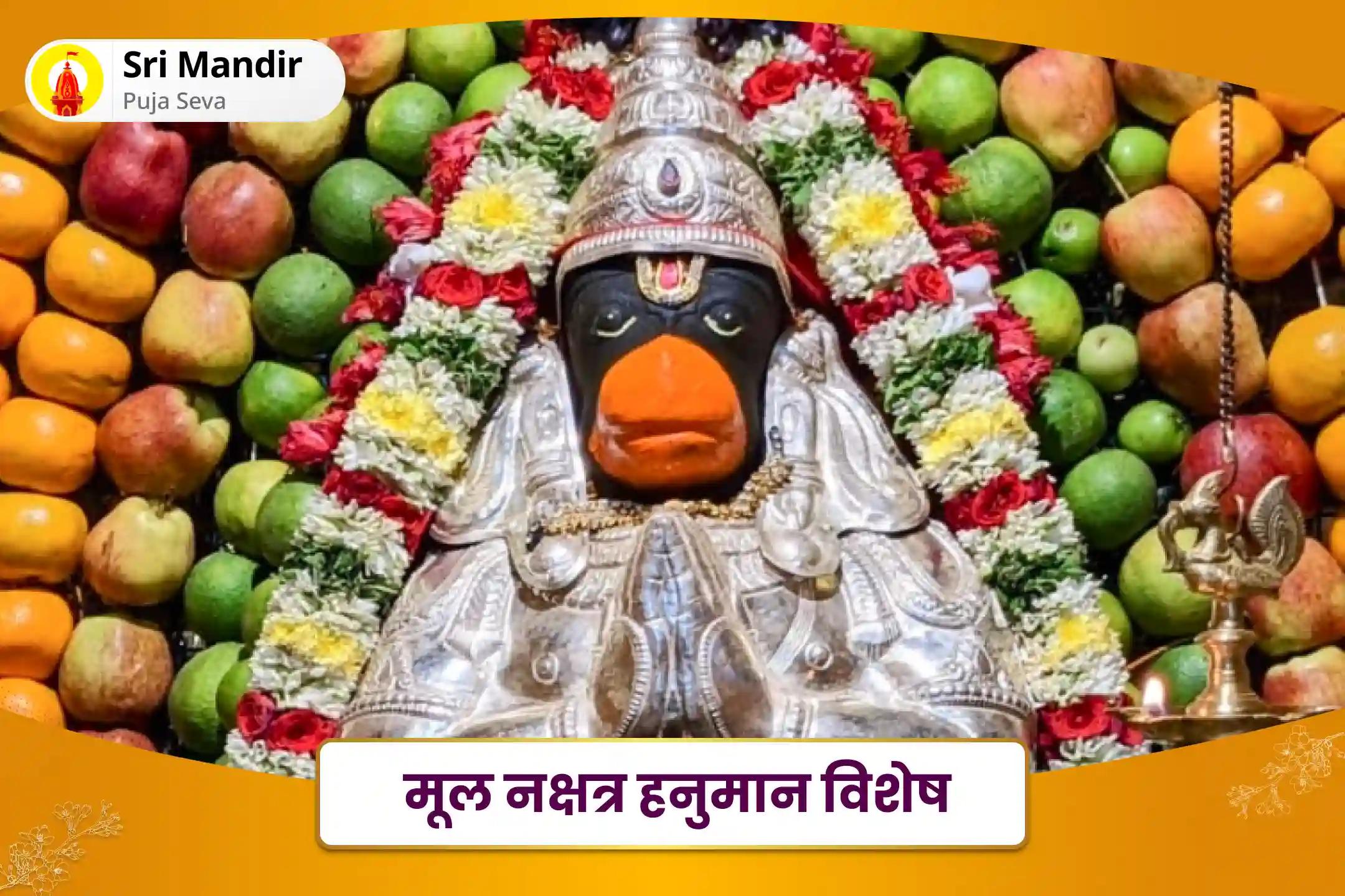 शत्रुओं पर विजय और जीवन में अज्ञात खतरों के आशीर्वाद के लिए मूल नक्ष शत्रु संहार अंजनेय हवन और फल अलंकार पूजनत्र हनुमान विशेष