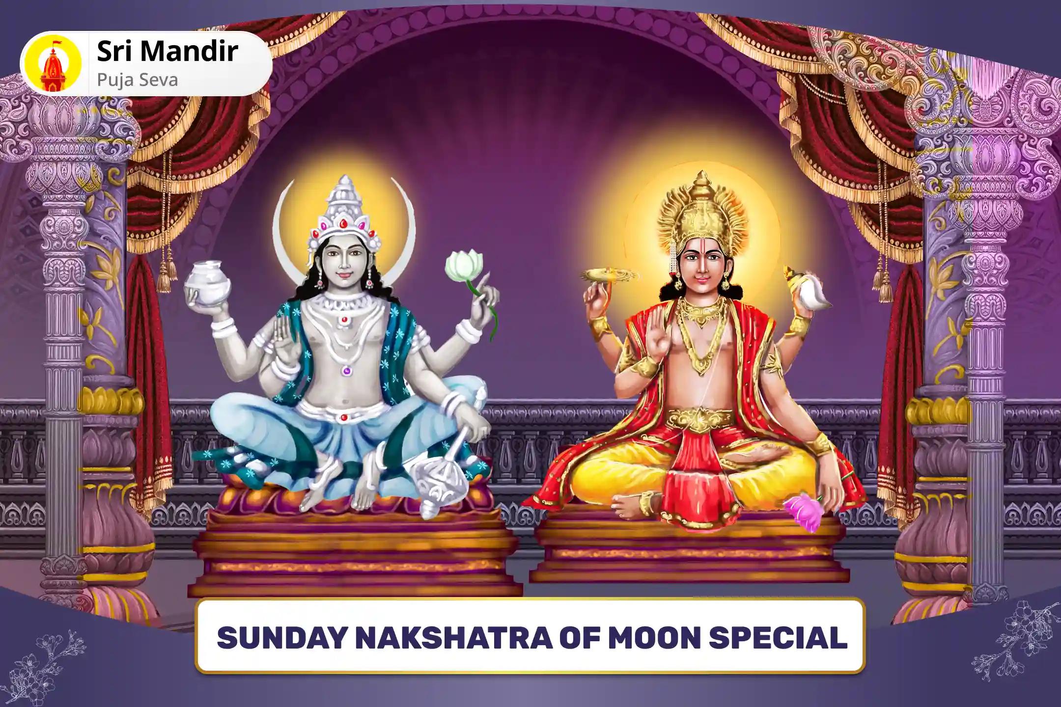 Sunday Nakshatra of Moon Special Surya-Chandra Amavasya Dosh Puja for Blessings to Attain Mental Clarity and Destroy Negative Thoughts