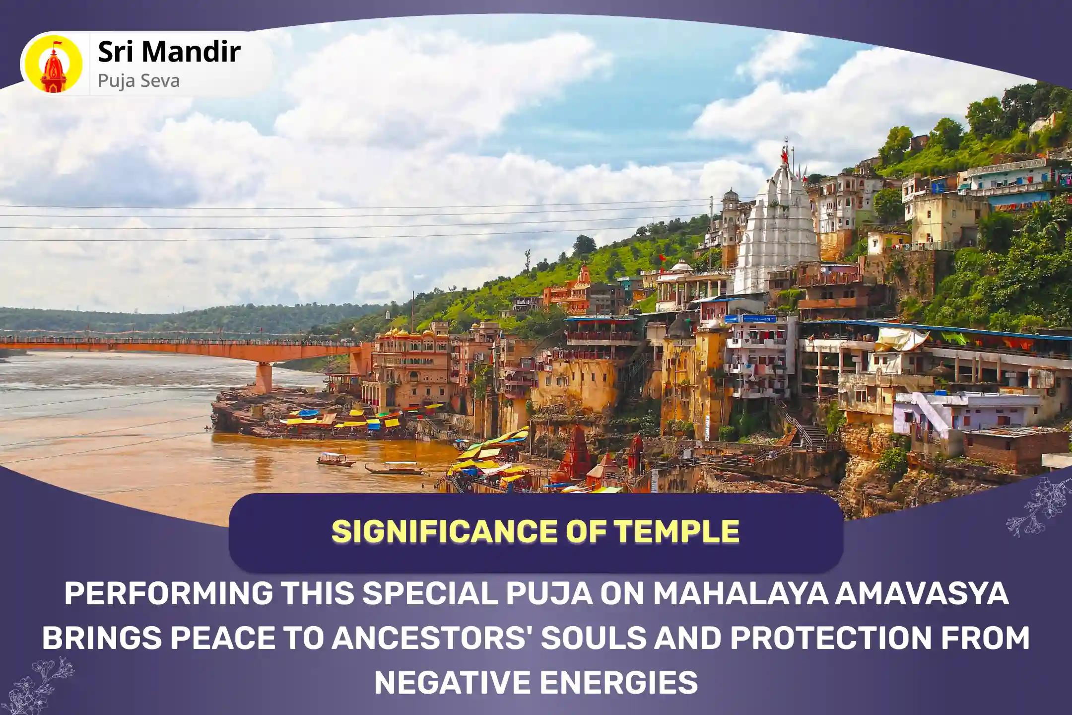 Mahalaya Amavasya Jyotirlinga and Narmada Ghat Combo Special Pitru Dosh Shanti Puja and 11,000 Shiv Aghor Mantra Jaap For peace of ancestors' souls and protection from negative energies