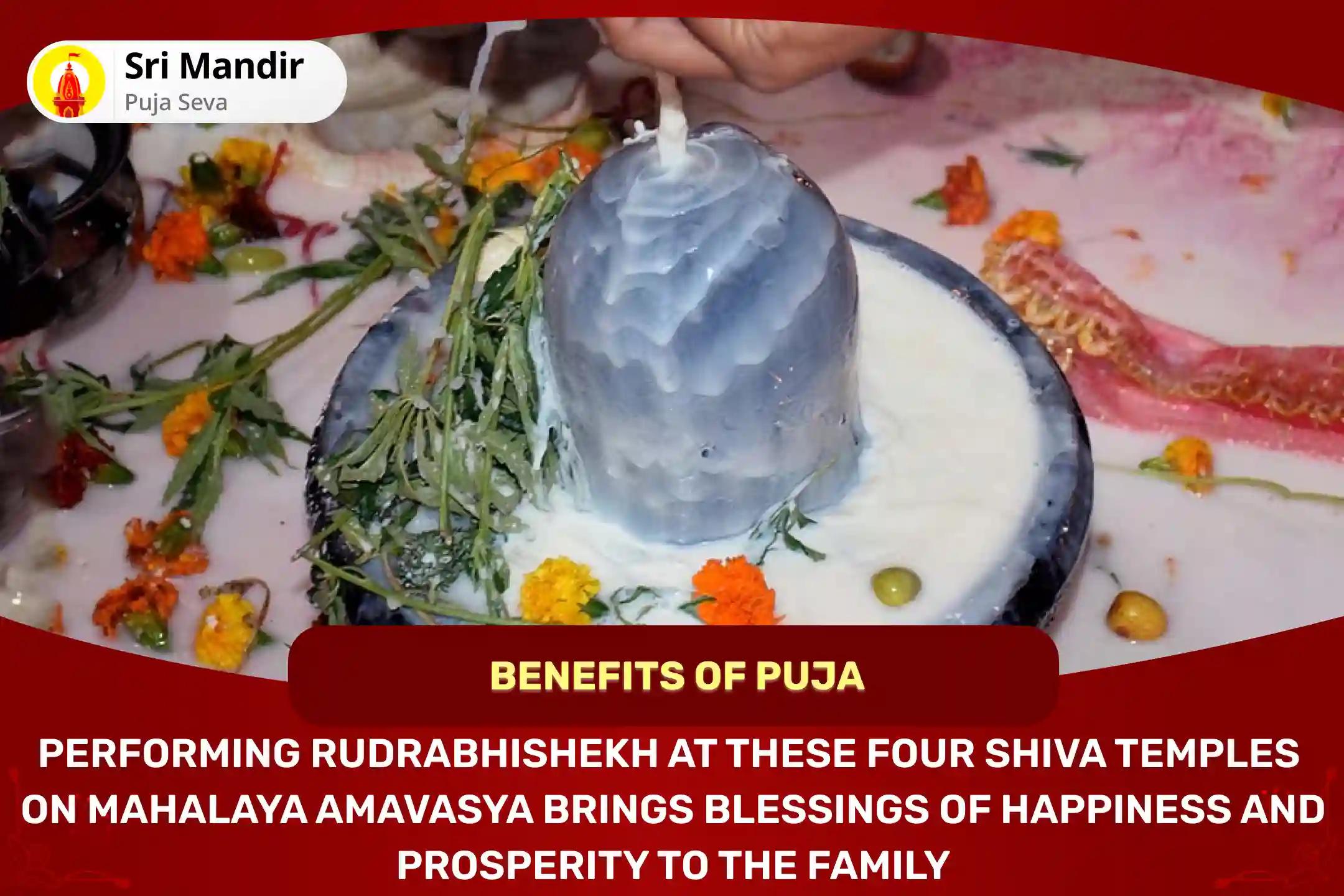 Mahalaya Amavasya 4 Moksha Tirth Special 4 Shivalaya Shiv Rudrabhishek  For Well-Being and Abundance in Family