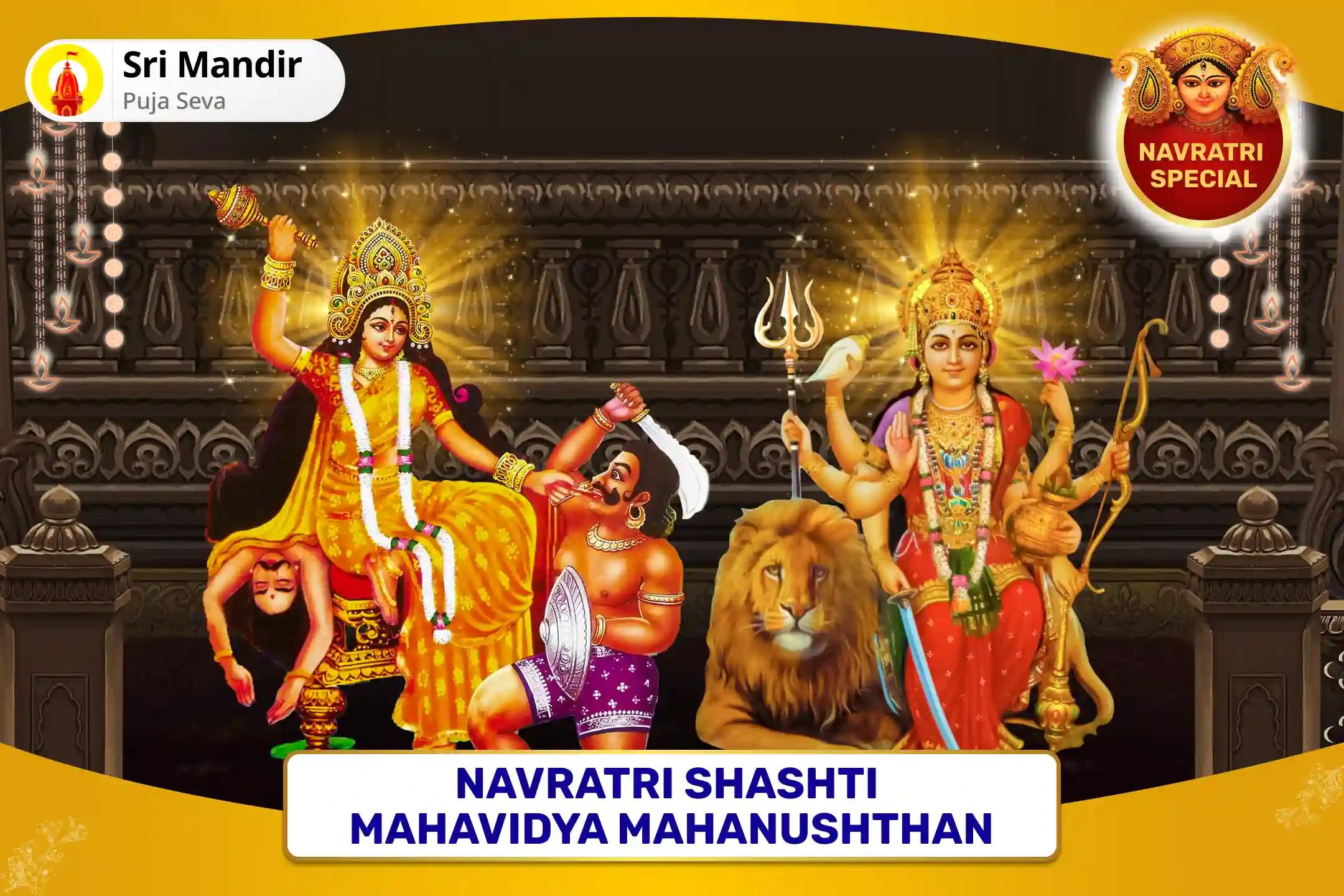 Navratri Shashti Mahavidya Mahanushthan 1,25,000 Durga Navarna Mantra Jaap and Maa Bagalamukhi Tantra Yukta Havan for Blessings of Victory over Enemies, Adversities and Court Cases