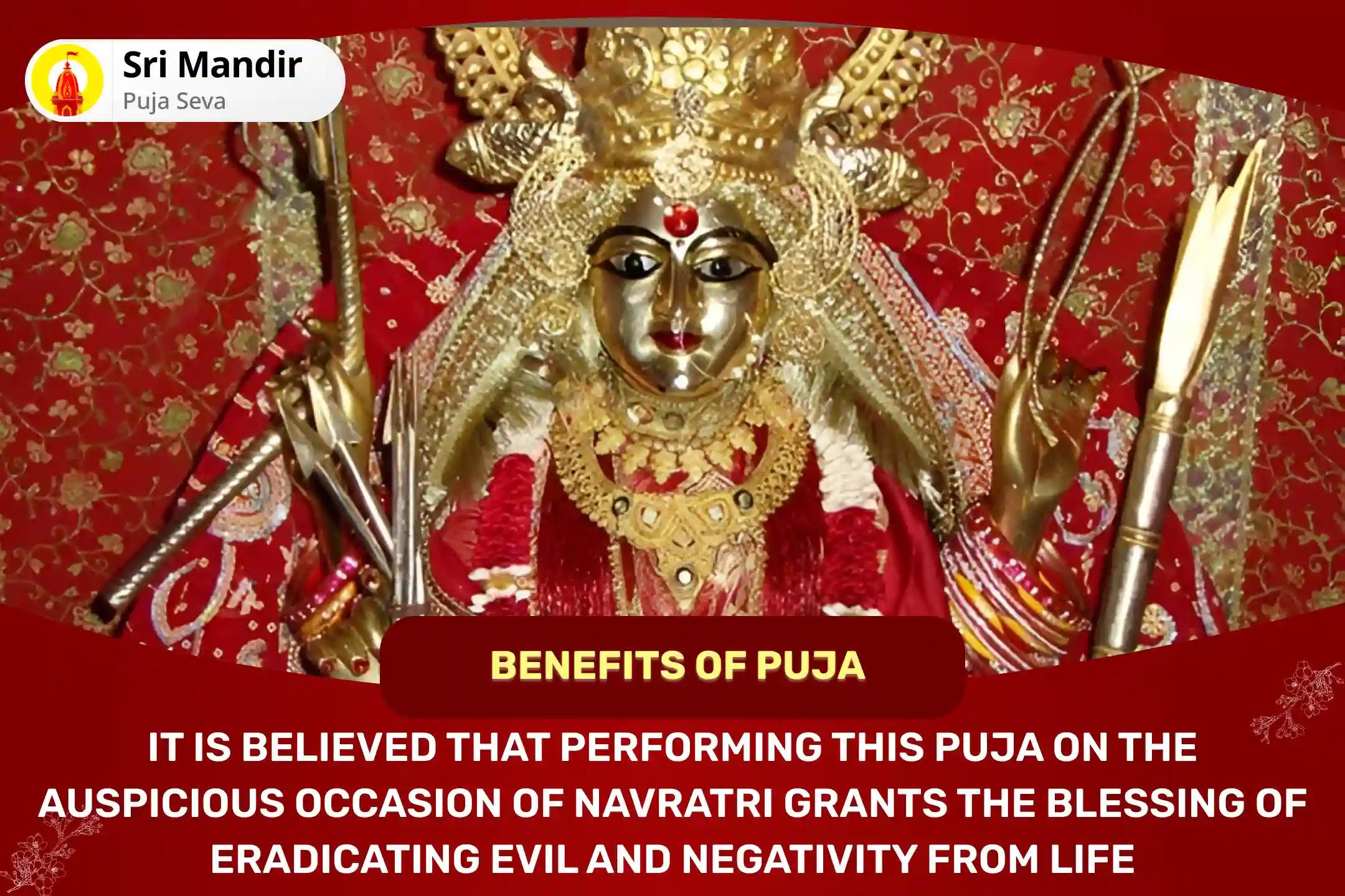Shardiya Navratri Shashti Shaktipeeth Special Maa Katyayani Mahishasur Mardini Stotra Path and Nav Chandi Havan for Destruction of Evil and Negativity in Life