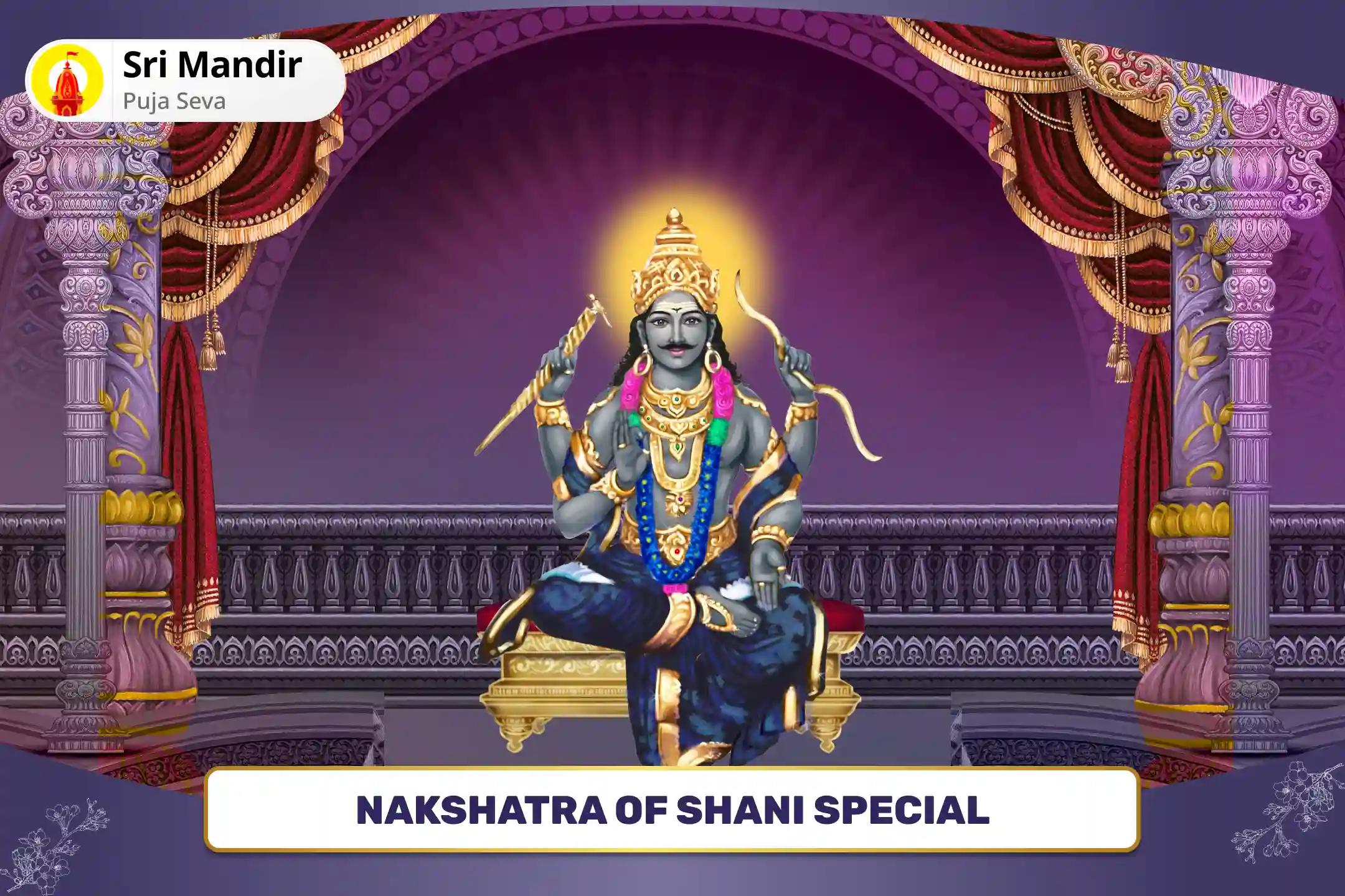 Nakshatra of Shani Special 19,000 Shani Mool Mantra Jaap and Shani Til Tel Abhishek to Remove Hardships in Life and Achieve Clarity of Mind