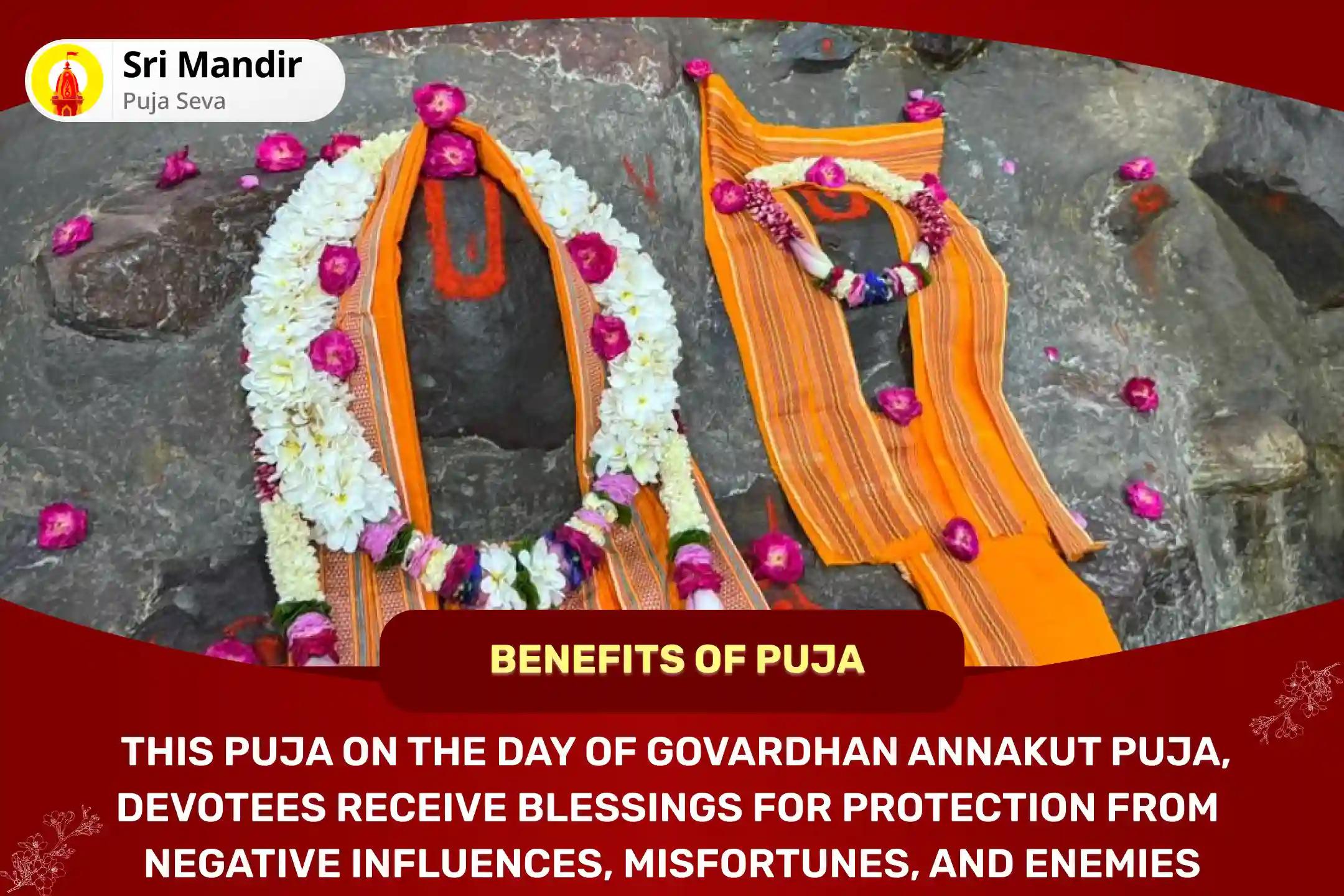 Govardhan Puja Mathura Special Govardhan Panchamrit Abhishek and Giriraj Shadoshopchar Puja for Protection from Negative Influences, Misfortunes and Enemies