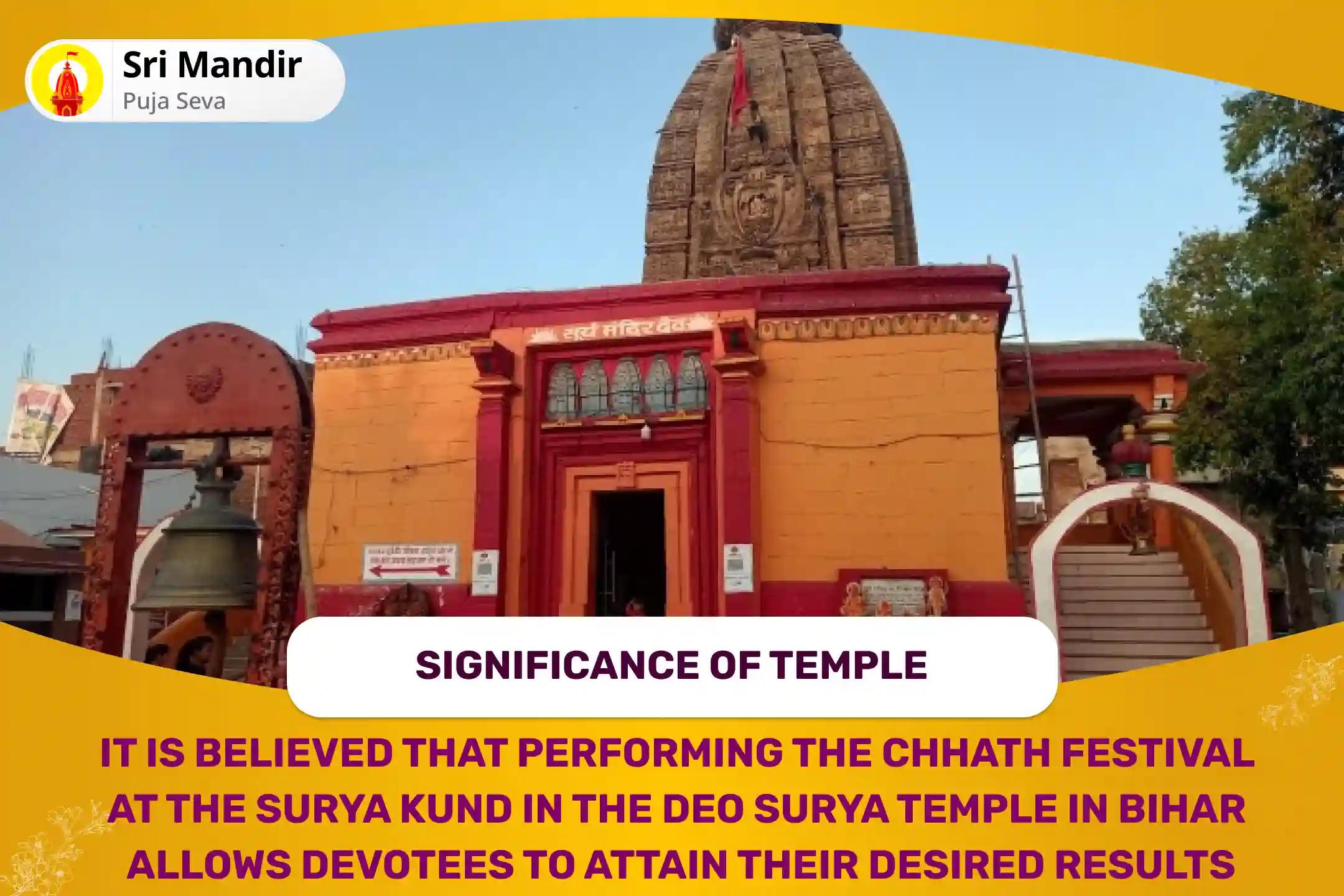 Surya Kund Chhath Pujan - 2 Day Special Chhath Puja Sandhya & Usha Surya Arghya for Blessings of Protection and Well-Being of Children and Family
