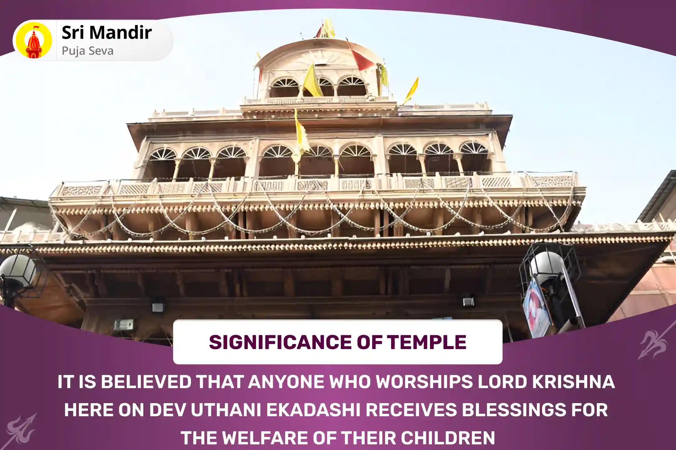Dev Uthani Ekadashi Santaan Sukh and Raksha Special Sankat Vinashak 11,000 Santaan Gopal Mantra Jaap and Laddu Gopal Panchamrit Abhishek for Blessing of Protection and Well-being of Children