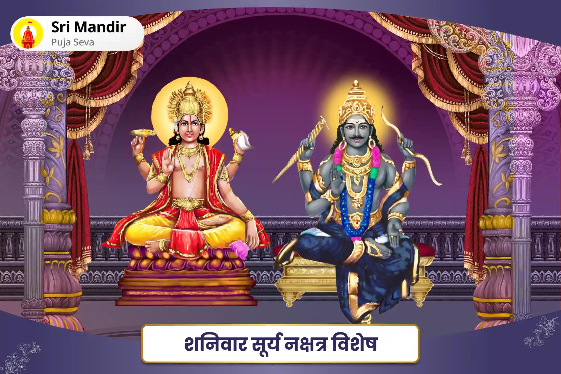 सरकारी प्रयासों और अदालती मामलों में सफलता के लिए शनिवार सूर्य नक्षत्र विशेष 6,000 सूर्य मूल मंत्र जाप, 19,000 शनि मूल मंत्र जाप एवं हवन