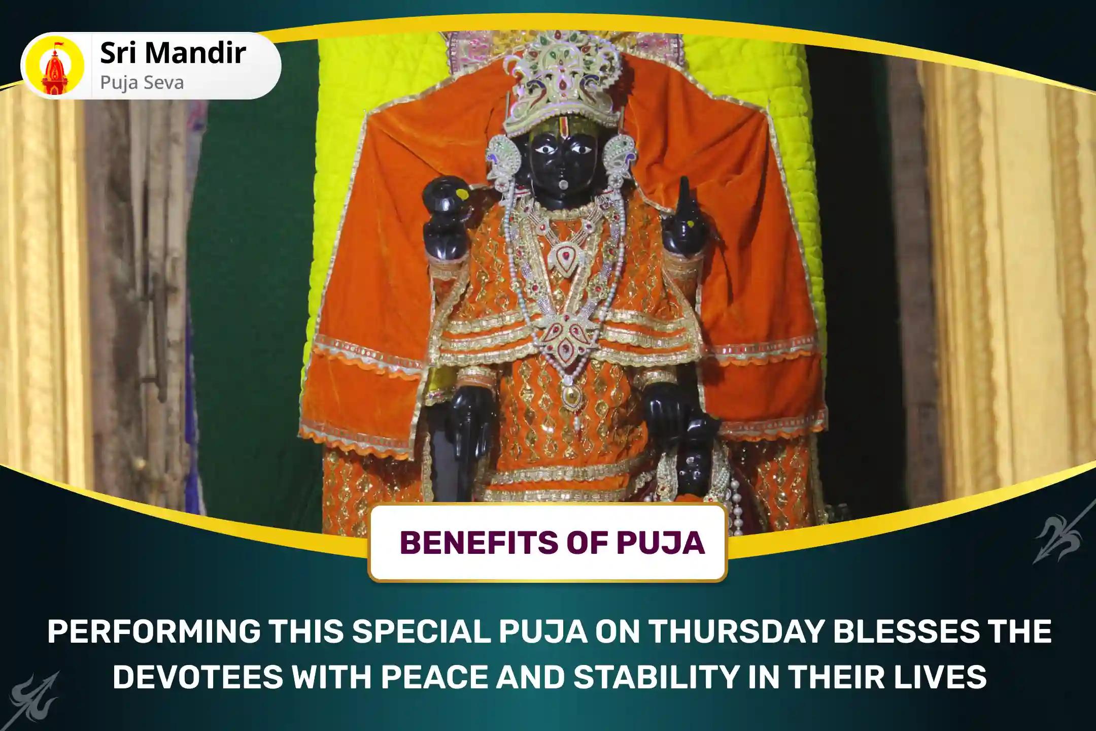 Panch Devta Special Vishnu Puja 11,000 Vishnu Dwadashakshar Mantra Jaap, Vishnu Sahasranama and Sudarshan Havan for Peace and stability in life