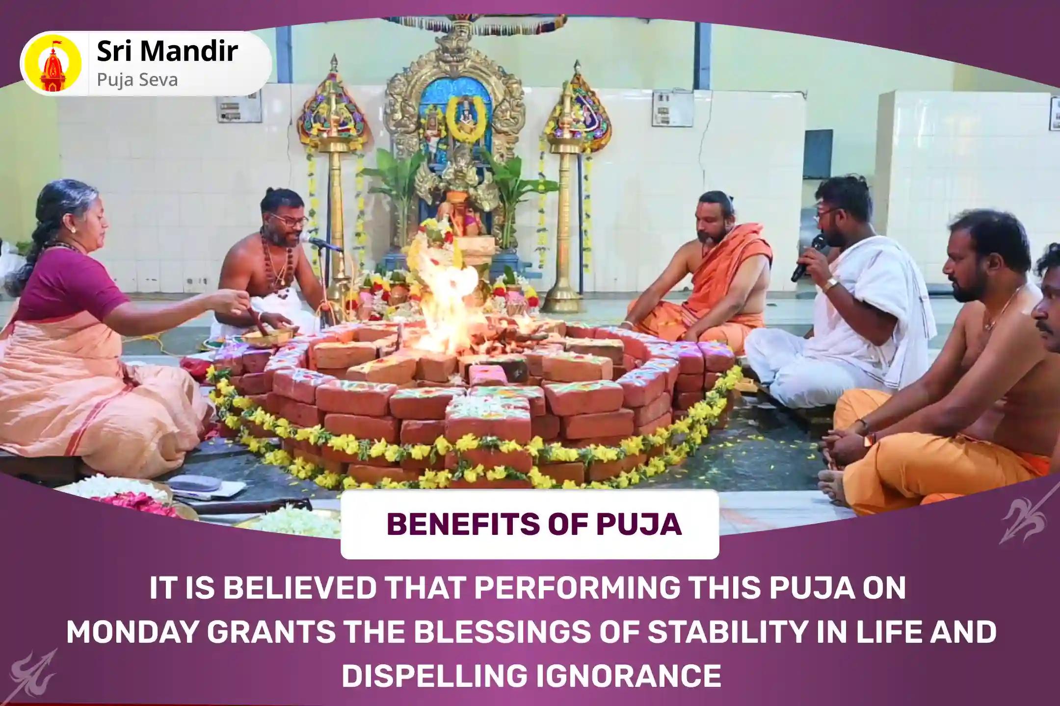 Monday "Shiv Tandava and Lasya" Special Nataraja Pujan and Shiv Rudrabhishek for Blessings of Stability in Life and Dispelling Ignorance