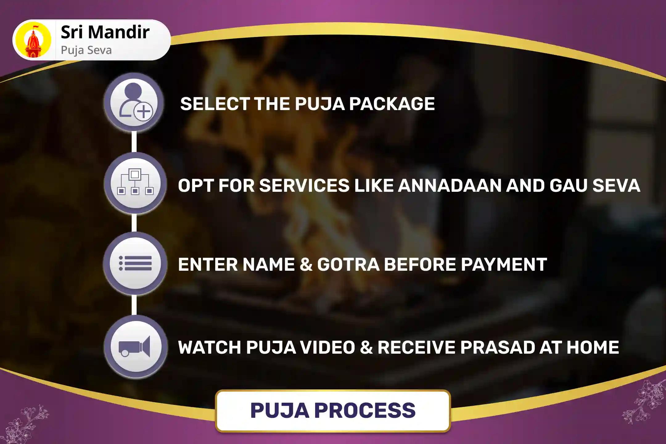 Markandey Mahadev Ayush Jeevan Special 11,000 Markandey Mahadev Mahamrityunjay Mantra Jaap and Yam Dand Mukti Pujan for Physical and Mental Well-Being and Good Health