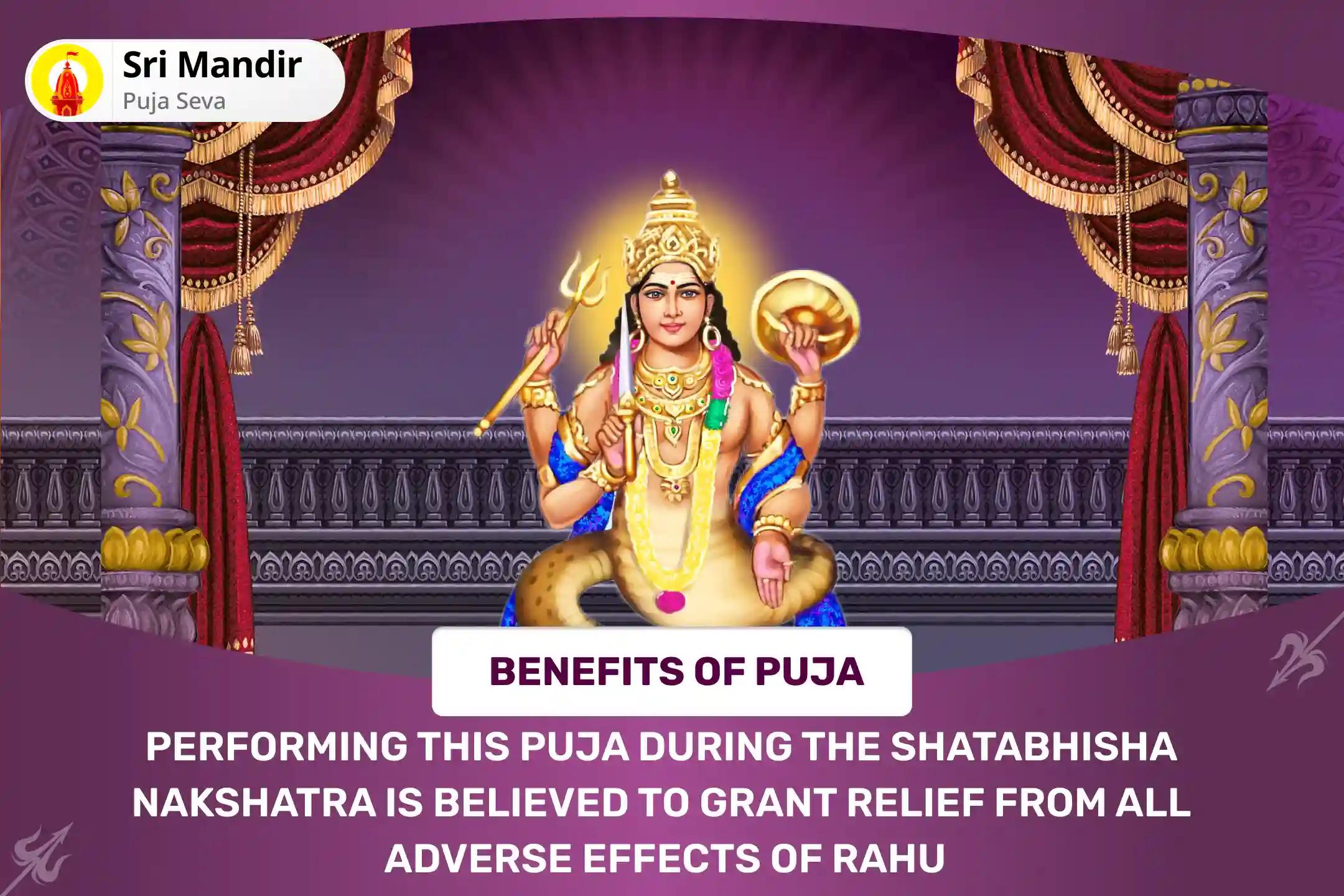 Rahu Paithani Nakshatra of Rahu Special 18,000 Rahu Mool Mantra Jaap and Dashansh Havan for Blessing of Mental Well-Being and Improved Judgement 