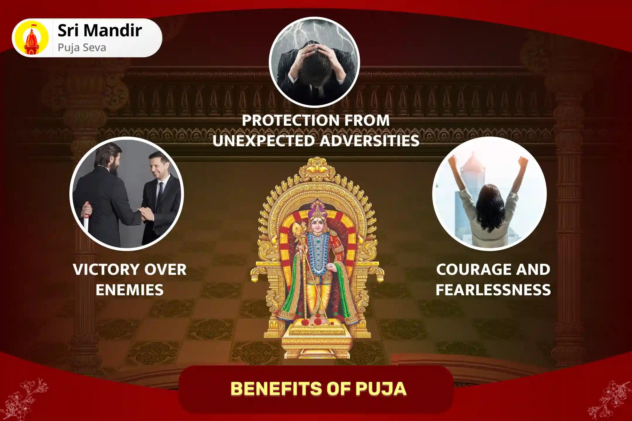 Skanda Shashti 'God of War' Kartikeya Special Shatru Samhara Murugan Trishati Homa for Blessing to Attain Victory over Enemies and Adversities in Life