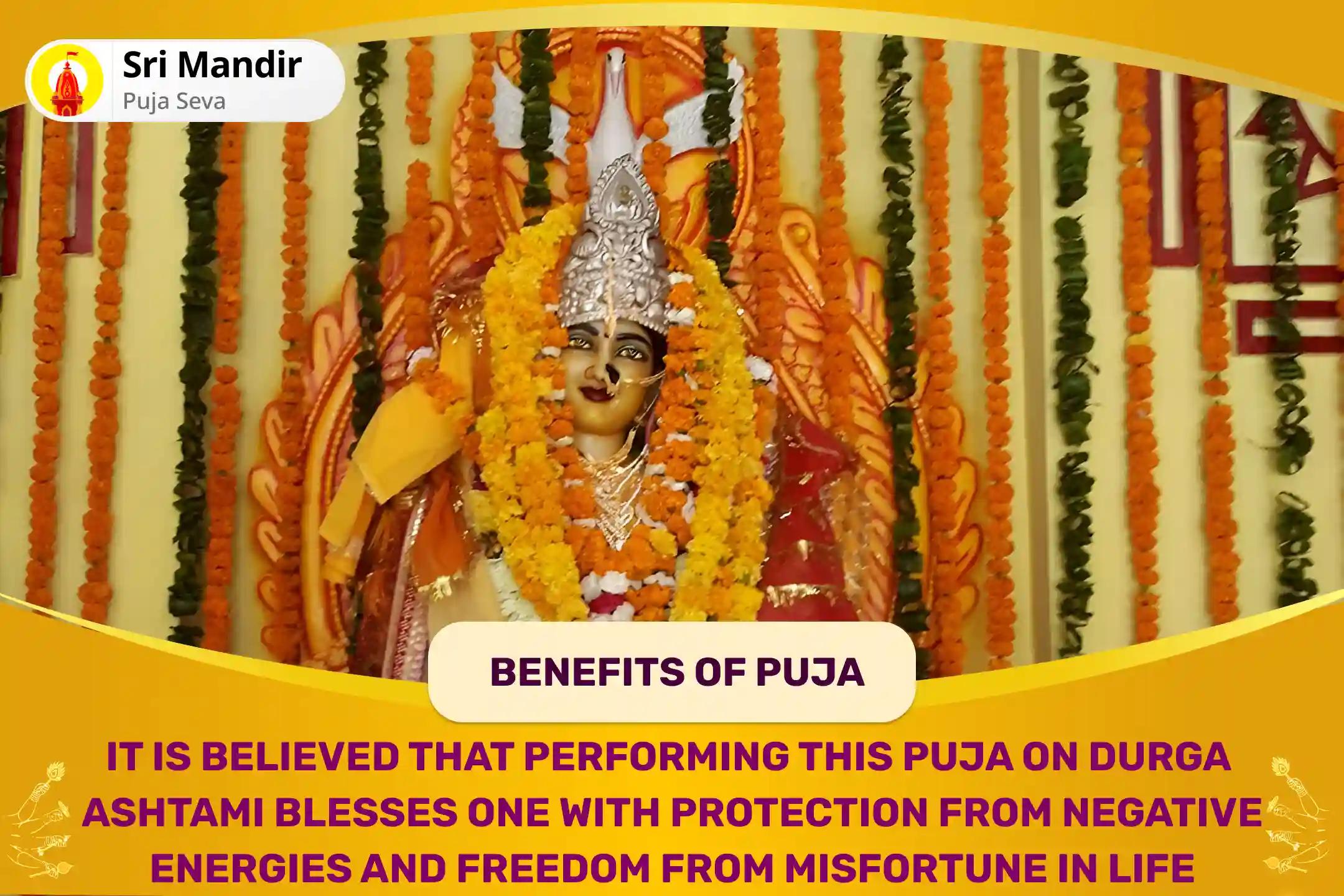 Durga Ashtami Bagalamukhi-Rahu God of Kaliyug Combo Rahu Graha Shanti Havan and Bagalamukhi Mahavidya Tantra Yukta Yagya to Paralyze Negative Energies and Sudden Misfortunes in Life