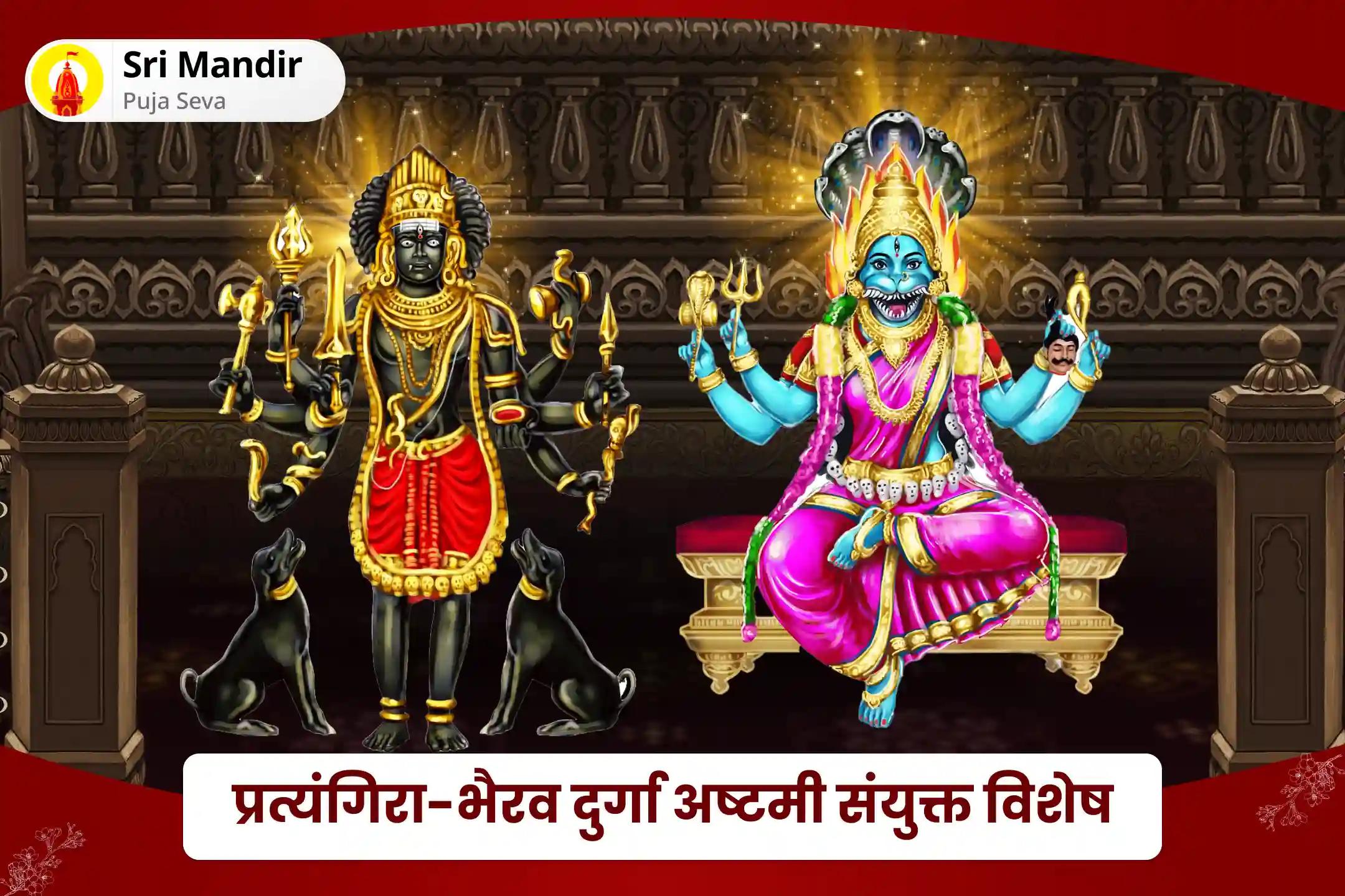 नकारात्मक ऊर्जाओं और बुरी शक्तियों से सर्वोच्च सुरक्षा के लिए प्रत्यांगिरा-भैरव दुर्गा अष्टमी संयुक्त विशेष 1,25,000 प्रत्यांगिरा मूल मंत्र जाप और काशी भैरव अष्टकम