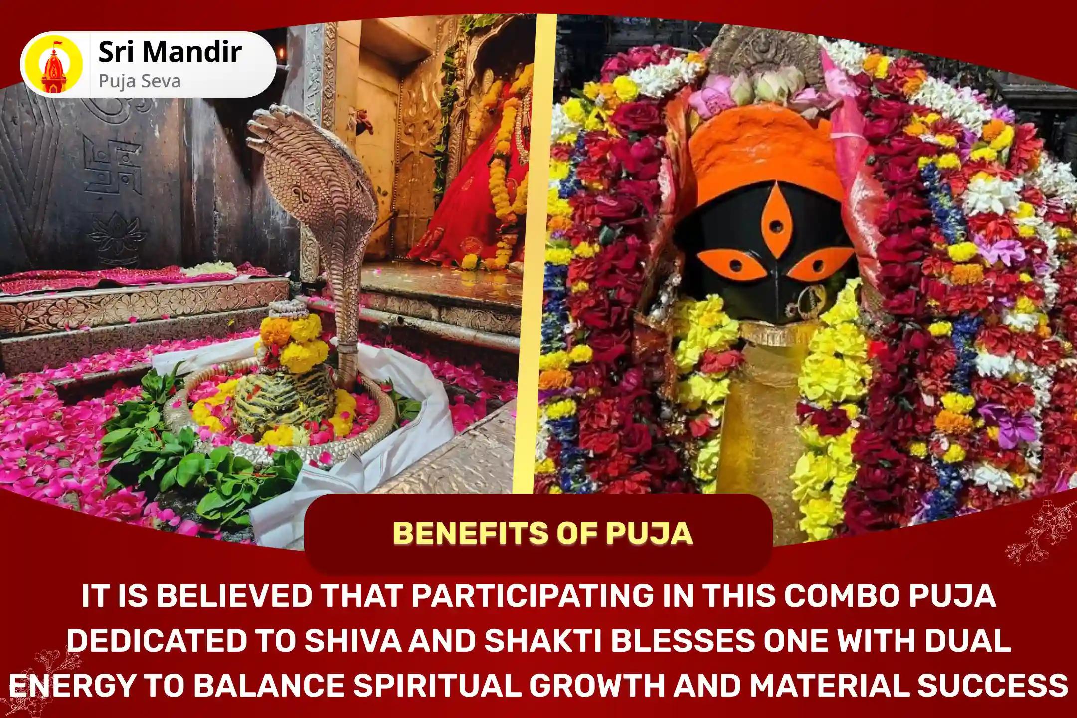 Shiv-Shakti Jyotirlinga-Shaktipeeth Combo 11 Brahman Mahanushthan Jyotirlinga 1,08,000 Shiv Panchakshari Mantra Jaap and kalighat 1,08,000 Maa Kali Rudra Roop Mantra Jaap and Havan For Dual Energy to Balance Spiritual Growth and Material Success