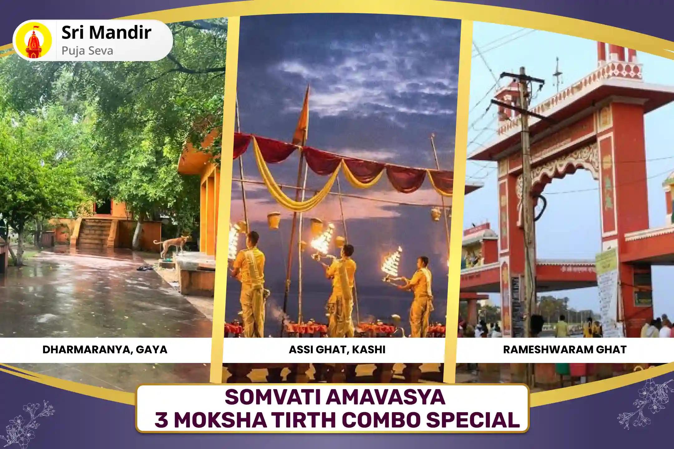 Last Amavasya of the Year Pitru Shanti Special Gaya Pitru Dosha Nivaran Puja, Kashi Ganga Aarti and Rameshwaram Til Tarpanam for Peace of Ancestor's souls and Resolving Family Disputes