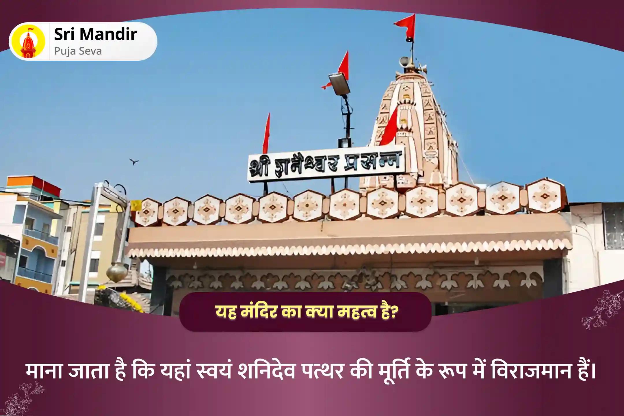 जीवन में चुनौतियों और प्रतिकूलताओं पर काबू पाने के लिए शनिवार शनि शिंगणापुर विशेष शनि साढ़े साती पीड़ा शांति महापूजा, शनि तिल तेल अभिषेक और महादशा शांति महापूजा