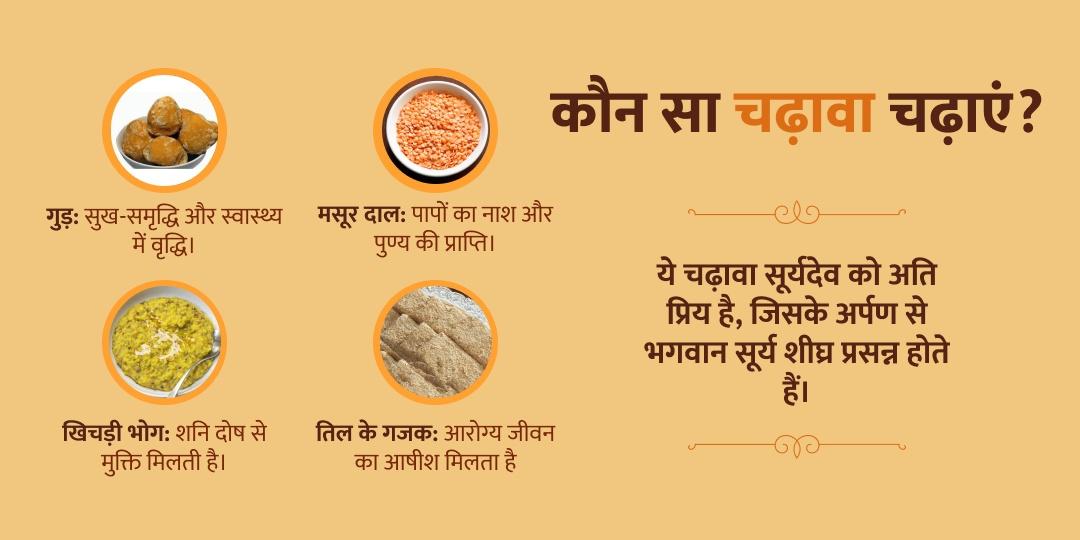 महाकुंभ मकर संक्रांति श्री सूर्य देव चढ़ावा