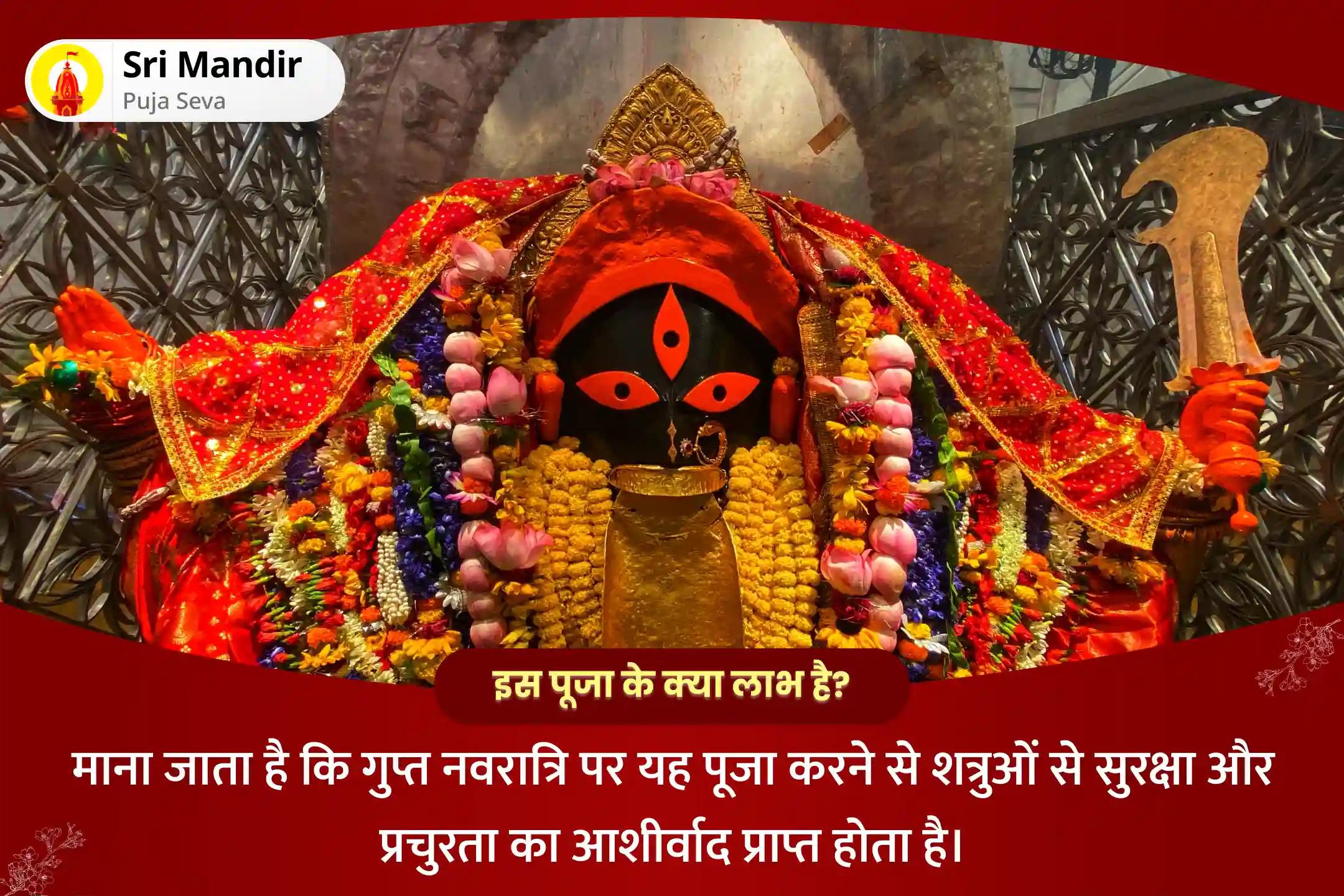 शत्रुओं से सुरक्षा और प्रचुरता प्राप्त करने के लिए गुप्त नवरात्रि समृद्धि पंच महाविद्या अनुष्ठान माँ काली, माँ तारा, माँ षोडशी, माँ भुवनेश्वरी एवं माँ बगलामुखी शक्ति समृद्धि महायज्ञ