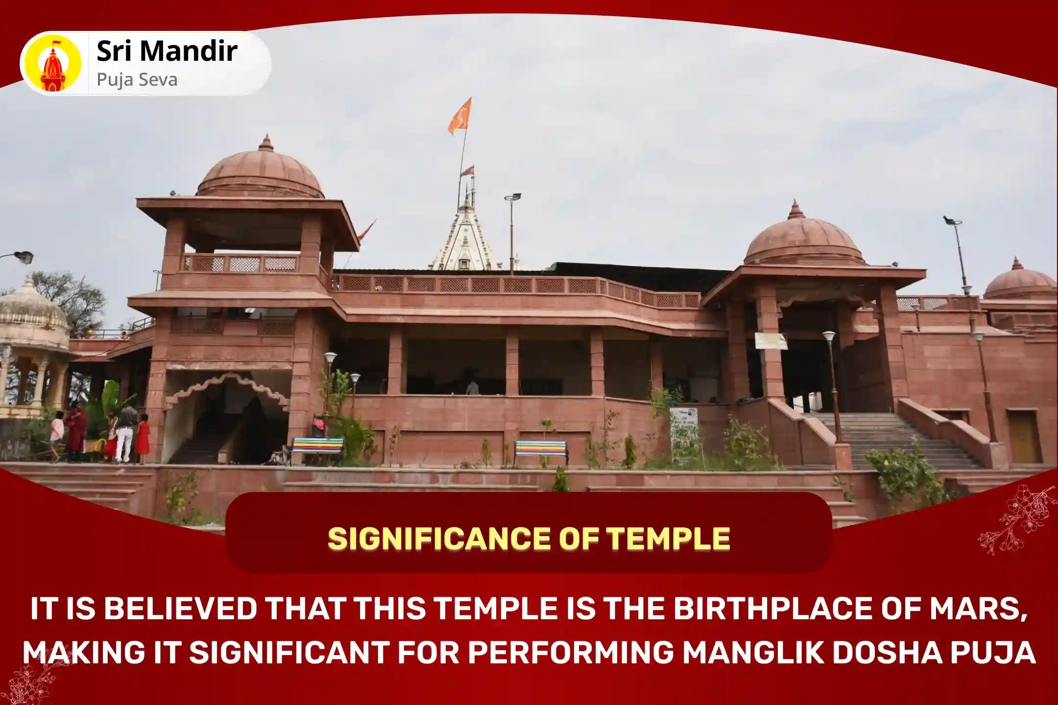 2025 Year of Mangal Special Manglik Dosha Nivaran Mahapuja, Bhaat Puja and Shri Mangalnath Mahabhishek to get Blessings for Bliss in Relationship and to Avoid Delay in Marriage