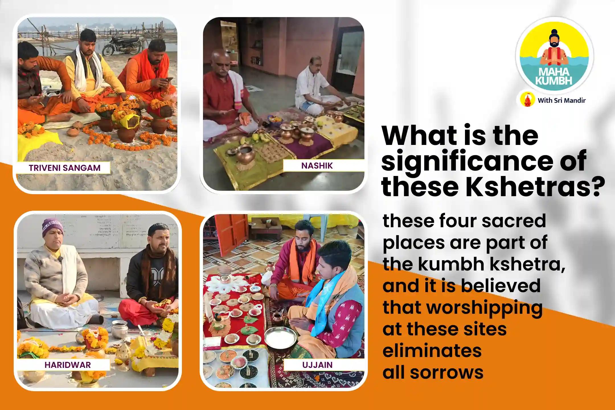 Mahakumbh 4 Kumbh Kshetra Special Triveni Sangam Pitru Dosha Shanti Mahapuja, Mangalnath Mahabhishek and Haridwar Ganga Aarti for Liberation of Ancestor's Souls and Resolution of Family Disputes