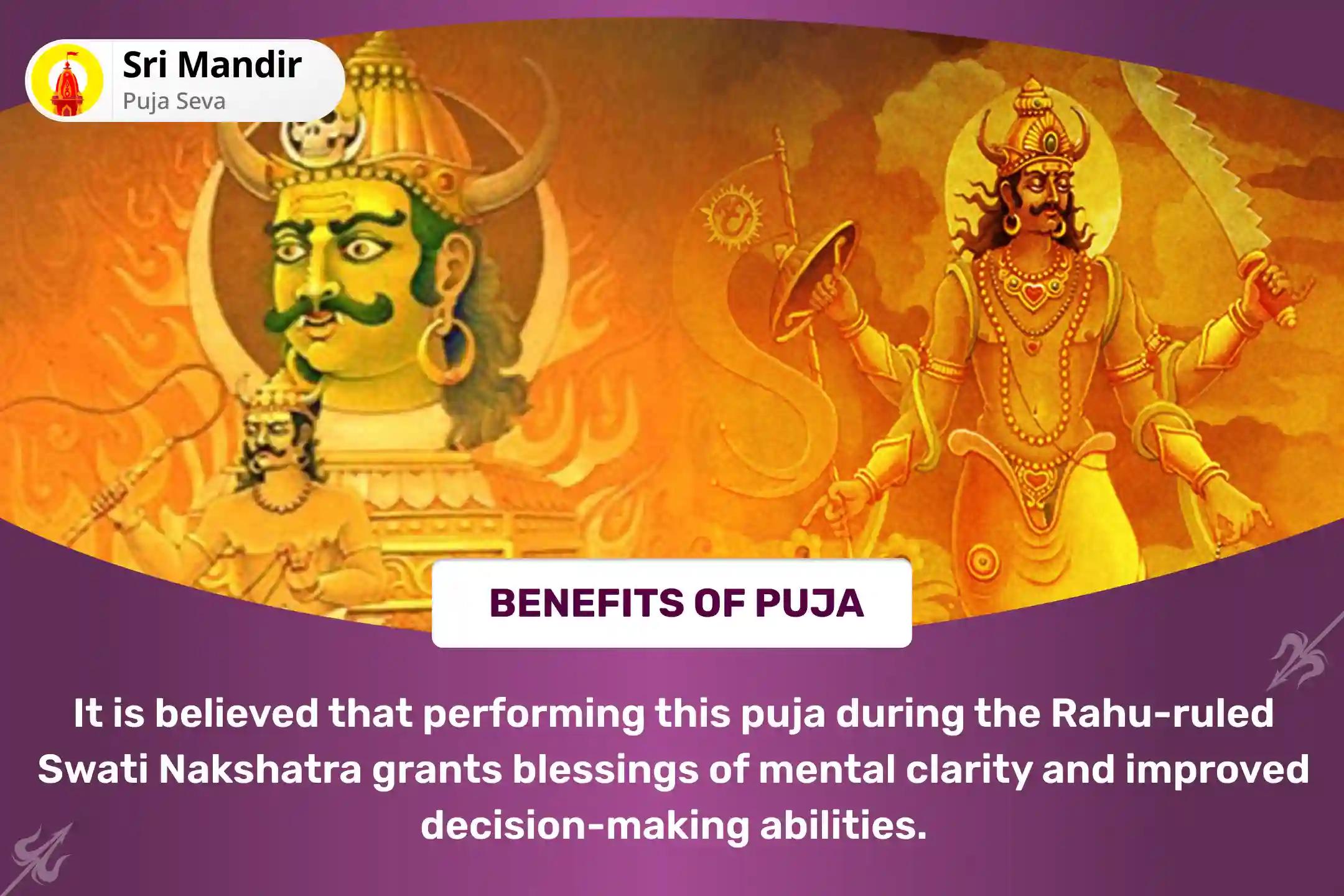 Rahu-Ketu Shanti Nakshatra Special Rahu-Ketu Peeda Shanti Puja and Shiv Rudrabishek for Blessing of Mental Clarity and Improved Decision-Making
