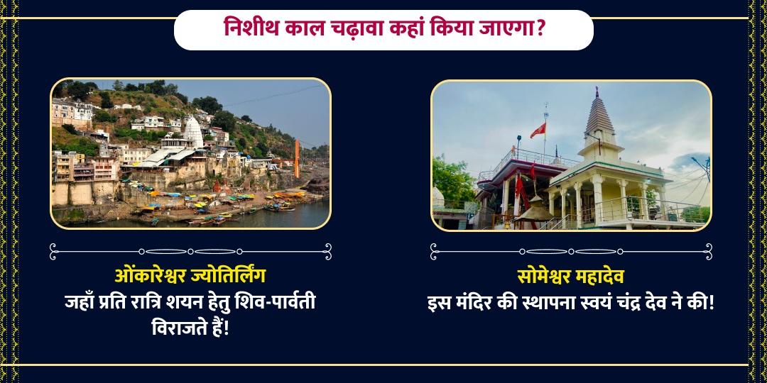महाशिवरात्रि मध्यरात्रि निशीथ काल लिंगोद्भव महाकाल चढ़ावा