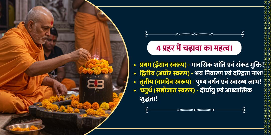 महाशिवरात्रि ज्योतिर्लिंग 4 प्रहर 4 महा चढ़ावा सेवा