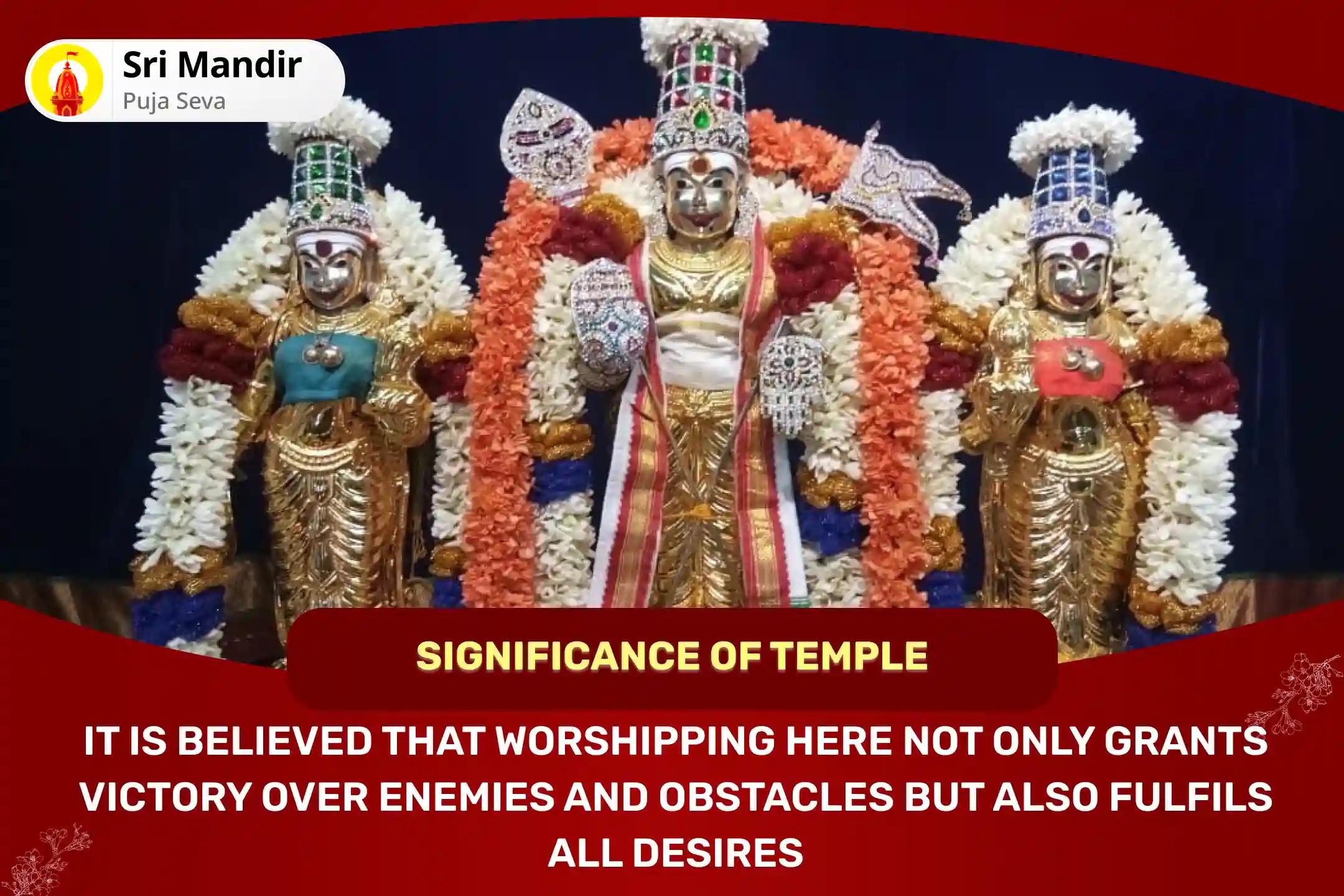 Skanda Shashti Victory over Enemies Special Shatru Samhara Subramanya Trishati Homa and Paal Kudam Abhishekam for Blessing to Attain Victory over Enemies and Adversities in Life