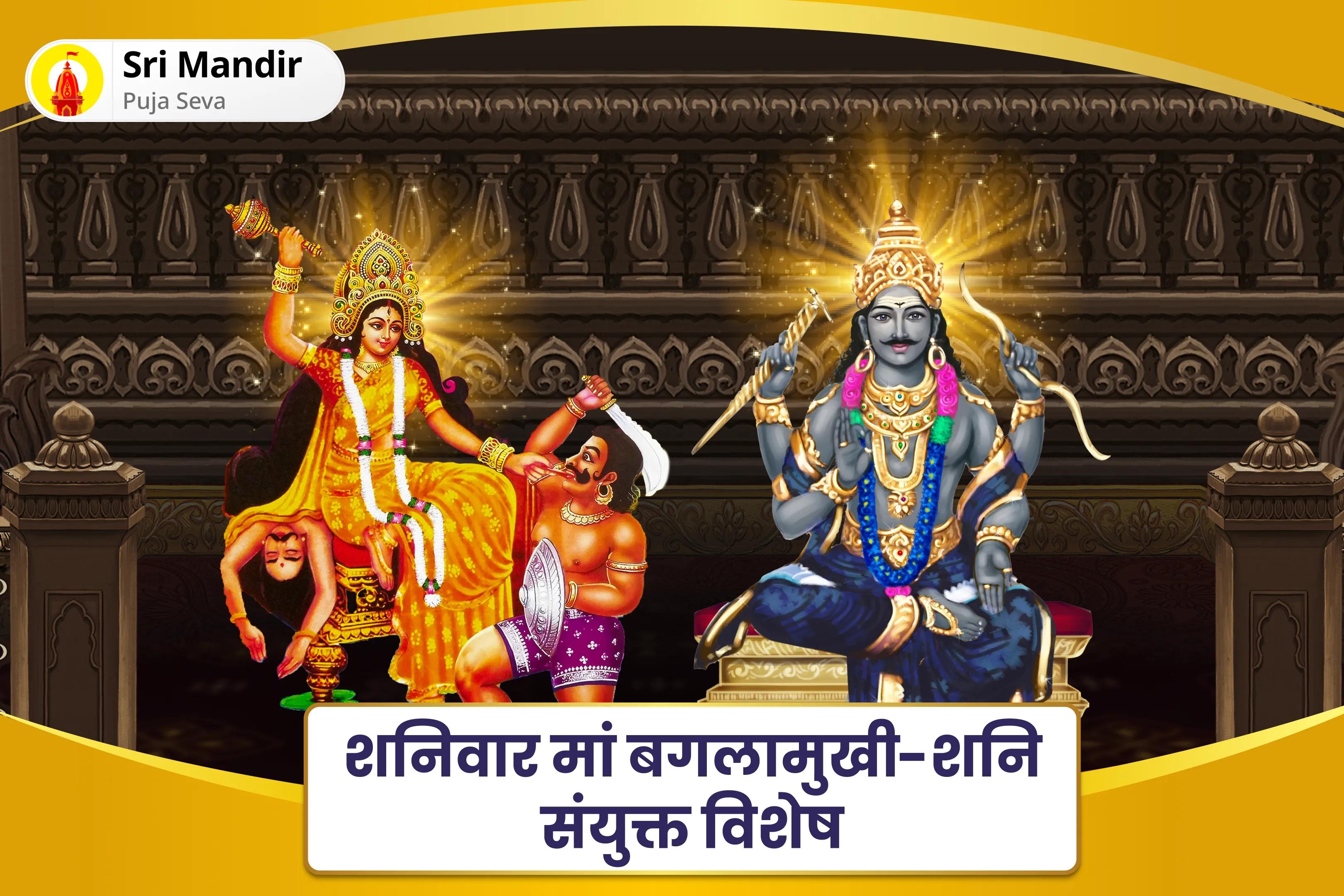 शत्रुओं एवं कोर्ट केस में विजय का आशीष पाने के लिए शनिवार मां बगलामुखी-शनि संयुक्त विशेष  माँ बगलामुखी तंत्र युक्त हवन एवं शनि तिल तेल अभिषेक 