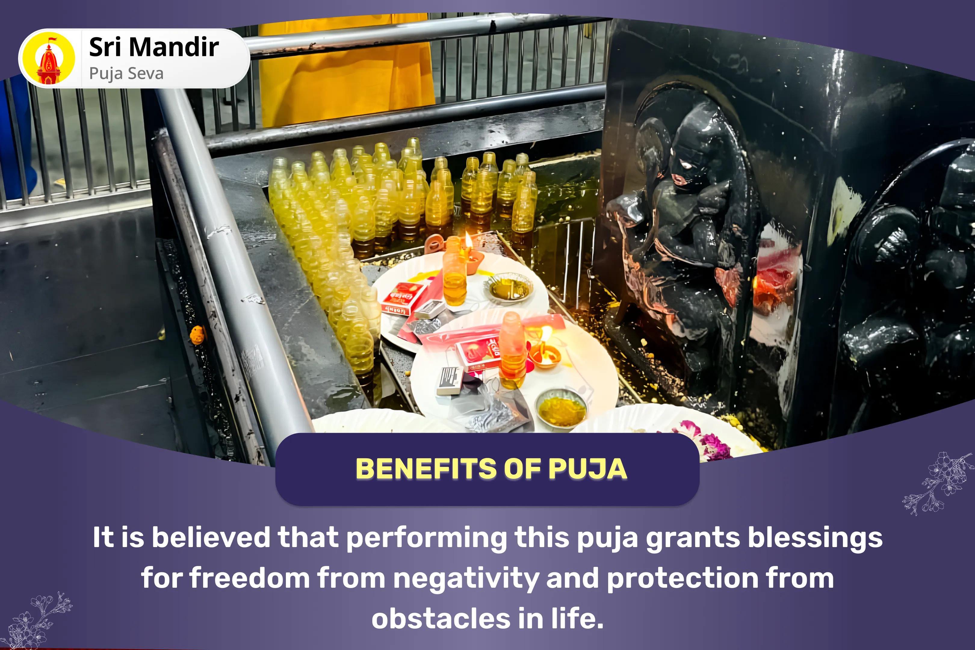 Hanuman-Shani-Rahu Shanti 21 Brahmin Mahanushthan 21,000 Hanuman Gayatri Mantra Jaap, 19,000 Shani Mool Mantra Jaap and 18,000 Rahu Mool Mantra Jaap for Removing Negativity and Ensuring Protection from Obstacles in Life