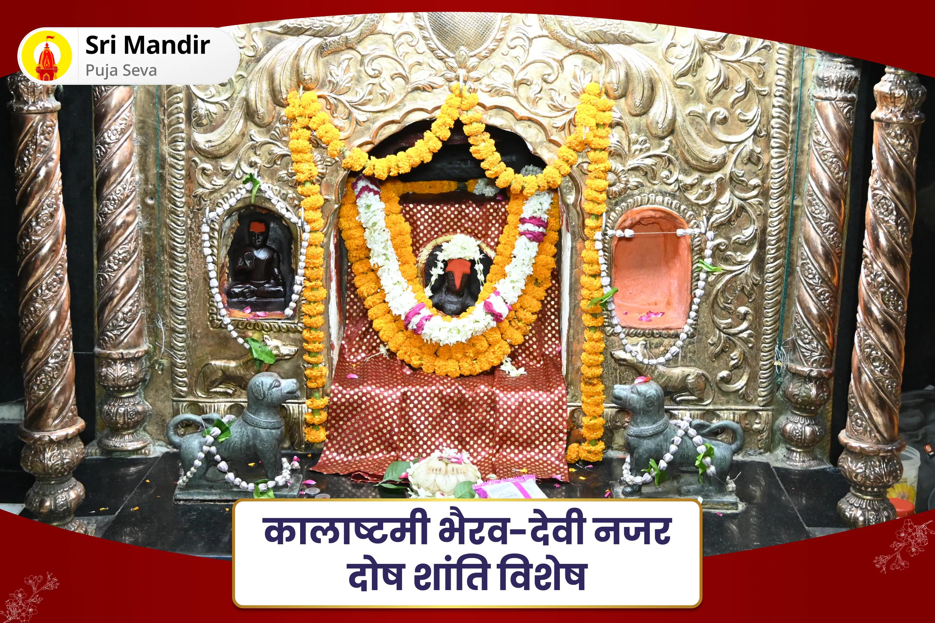 बुरी नजर को हटाने और नकारात्मकता के विनाश के आशीर्वाद के लिए कालाष्टमी भैरव-देवी नजर दोष शांति विशेष नजर दोष शांति बटुक भैरव रक्षा कवच तंत्रोक्त यज्ञ एवं नव चंडी हवन