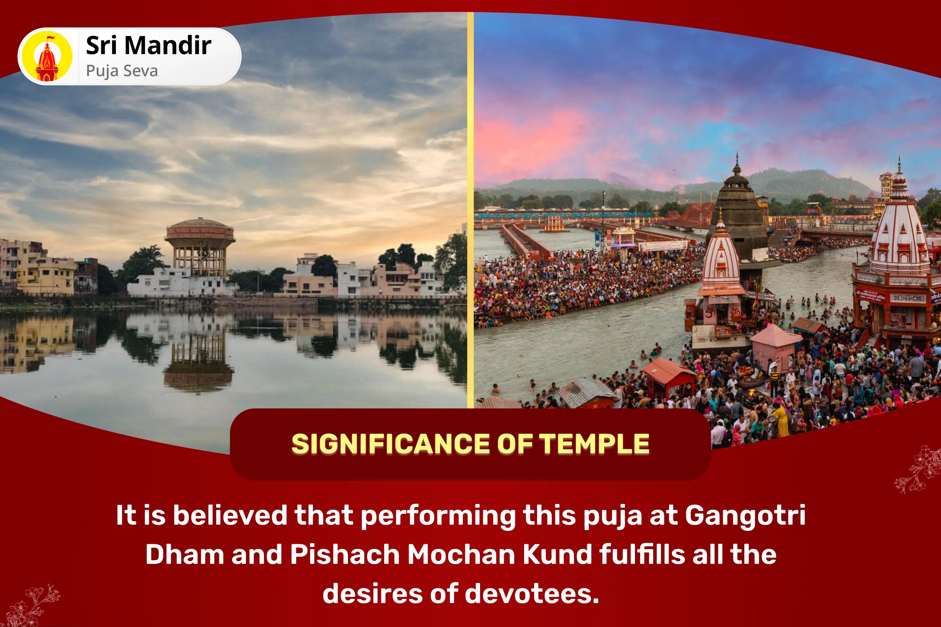 Papmochani Ekadashi Moksha Tirth Combo Special  Pitru Dosh Shanti Mahapuja and Gangotri Dham Ganga Abhishek Puja for Peace of Ancestor's souls and Resolving Family Disputes