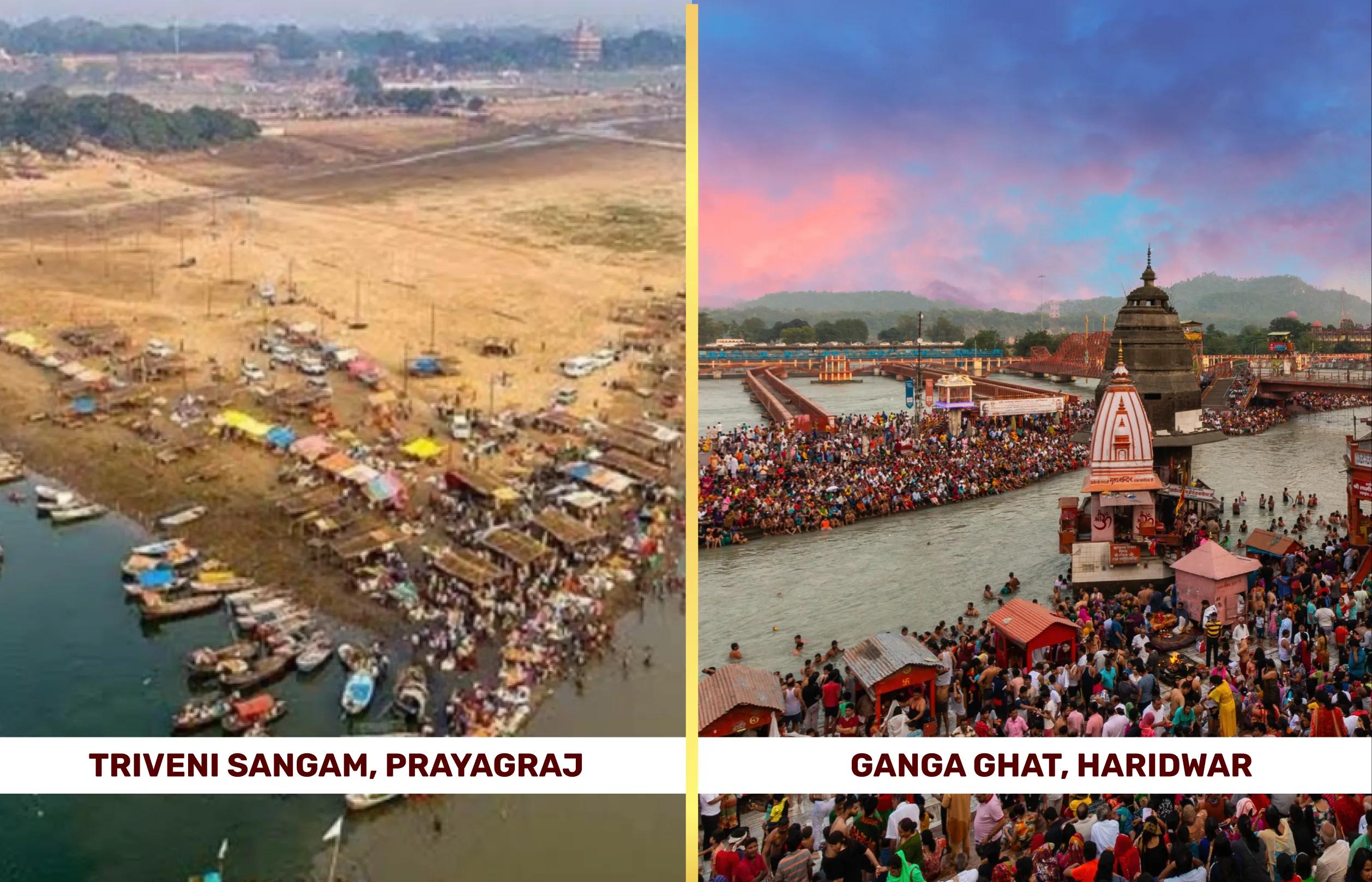 Triveni Sangam, Shri Ganga Ghat, Prayagraj, Haridwar (Uttar Pradesh, Uttarakhand)