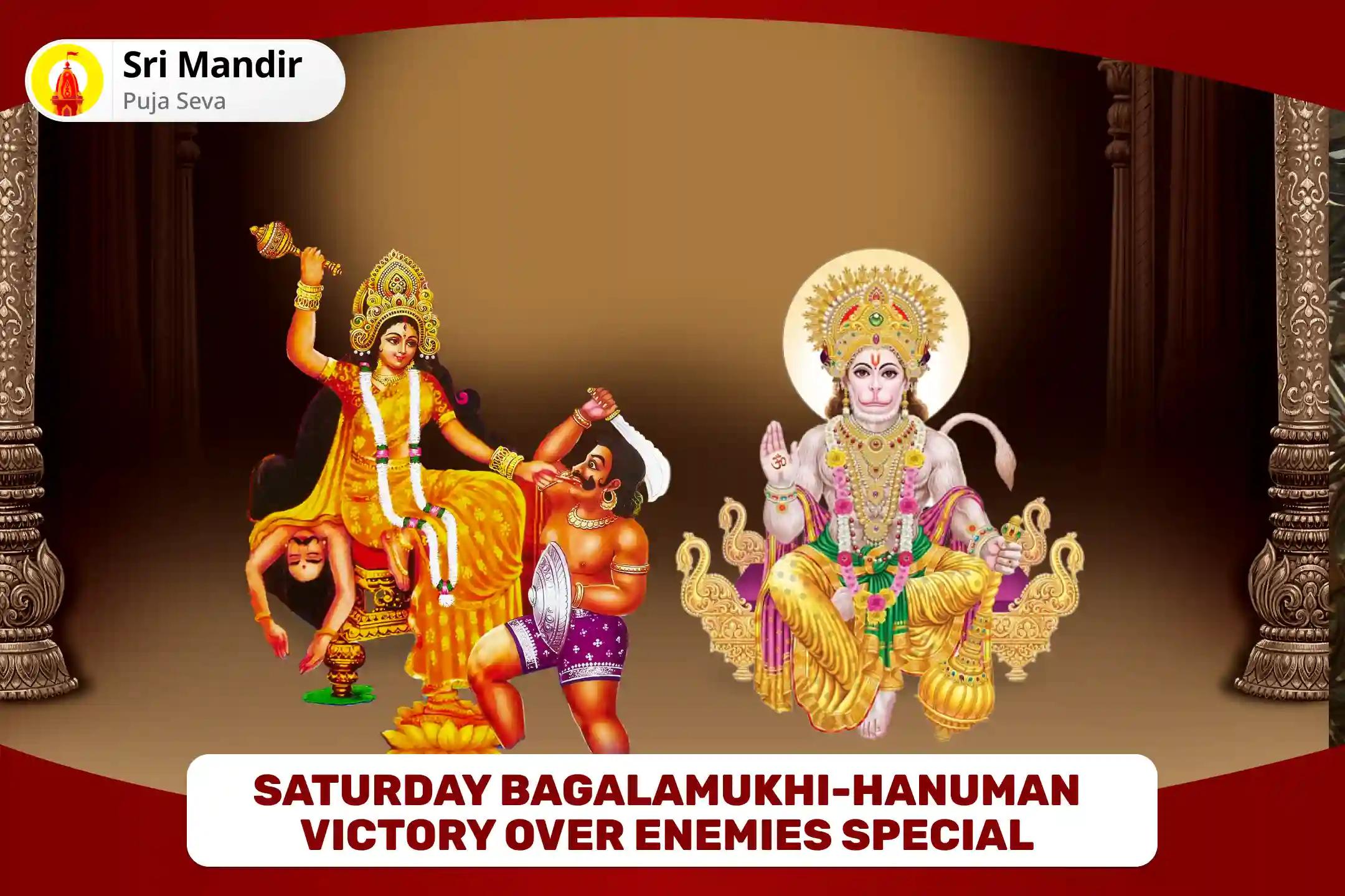 Saturday Bagalamukhi-Hanuman Victory over Enemies Special Maa Bagalamukhi Shatru Buddhi Vinashini Yagya and Hanuman Shatrunjay Pujan For Protection from Enemies and Destroying Negativity