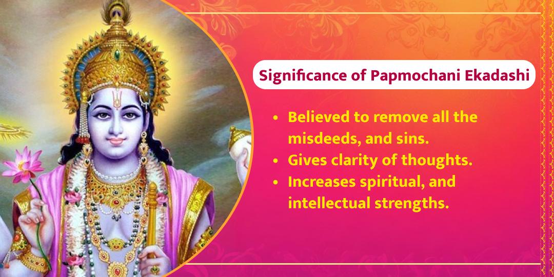 Papmochani Ekadashi Shri Vishnu Chadhava