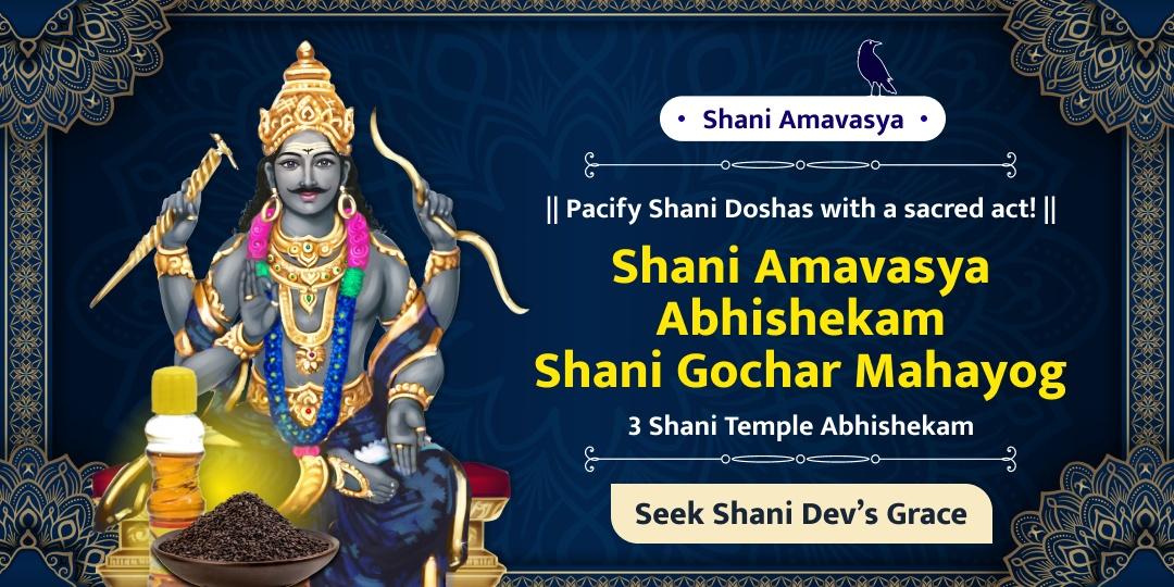 Wash Away Karmic Burdens & Shani Doshas by honoring Shani Amavasya & Shani Gochar Mahayog!
